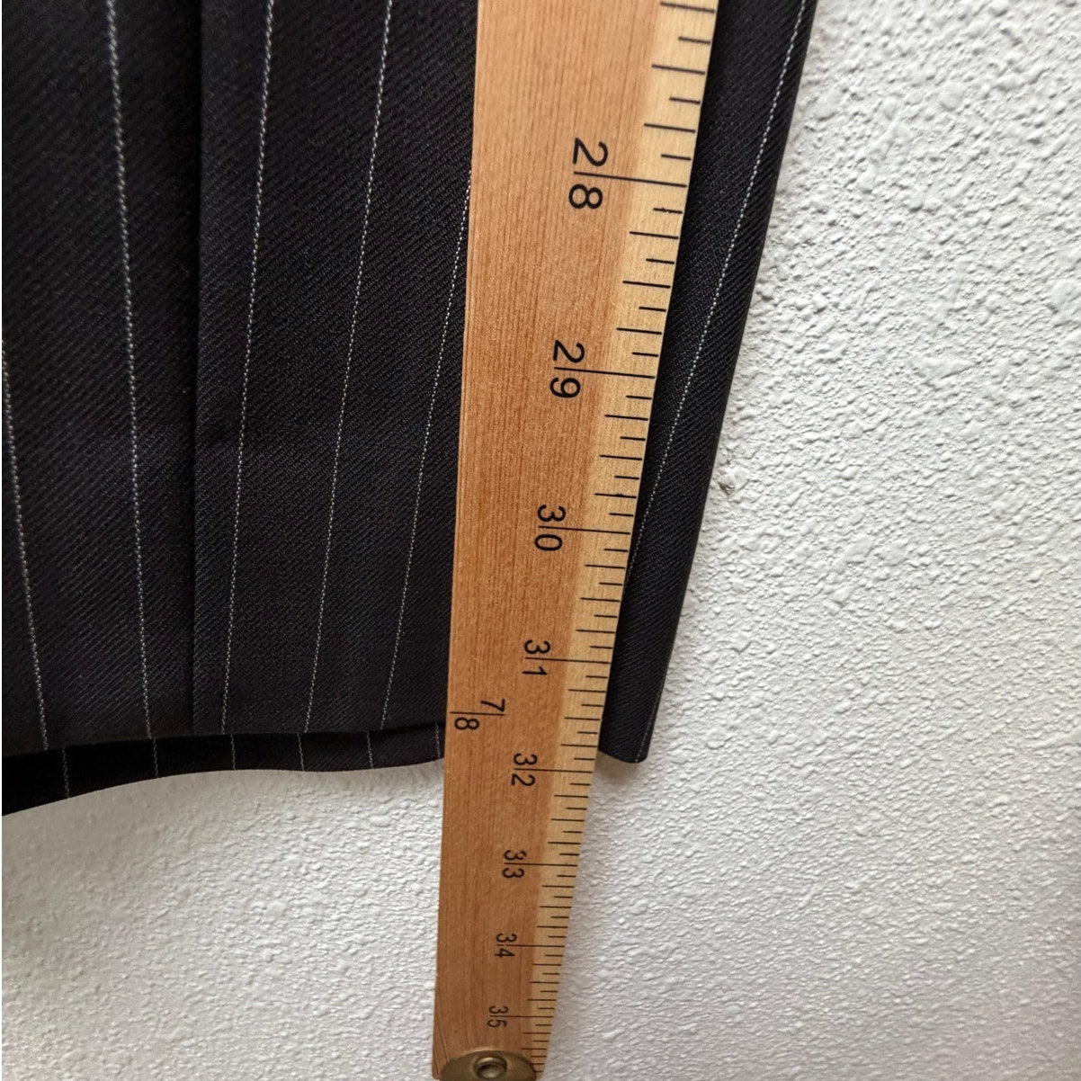 Hugo Boss Black Pinstripe Wool Mohair 2 Pc Suit Men’s 46R