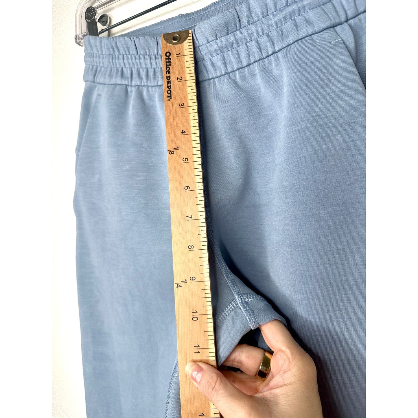 Lululemon Softstreme Pale Blue High Rise Drawstring Lounge Pant Size 2 Oversize
