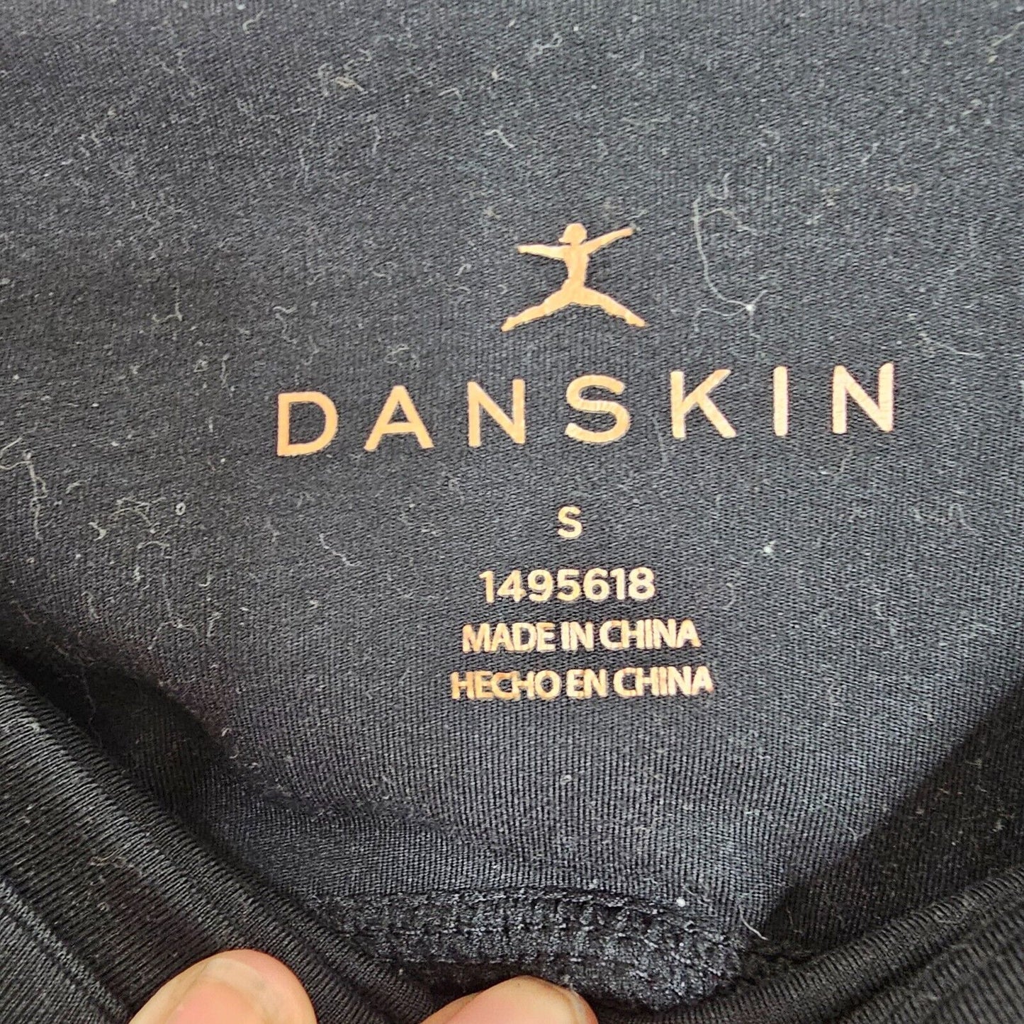 Danskin Black Bike Shorts Side Pockets High Rise Shaping Contour Seams