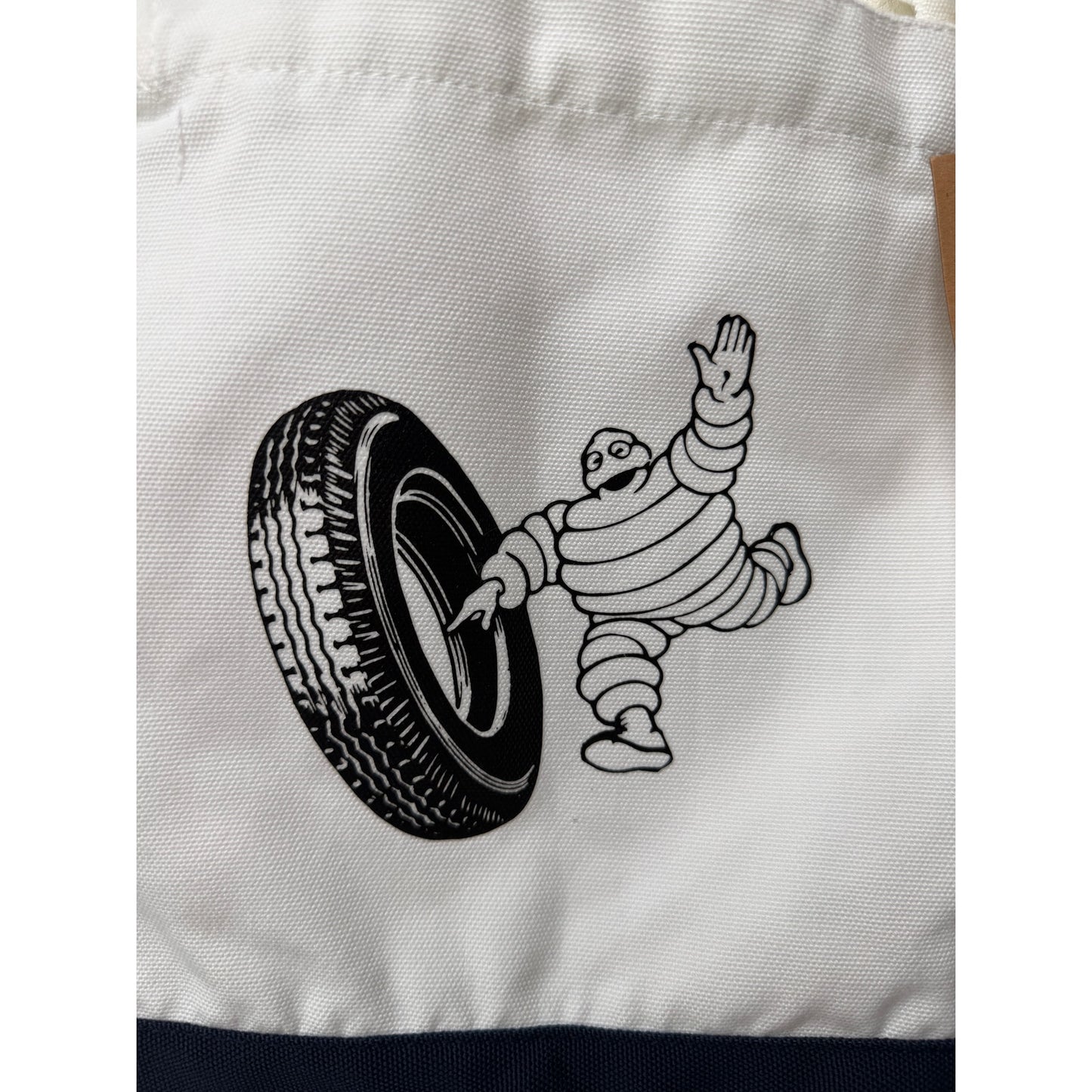 NWT Michelin Logo Tote Bag White Navy Black Unisex