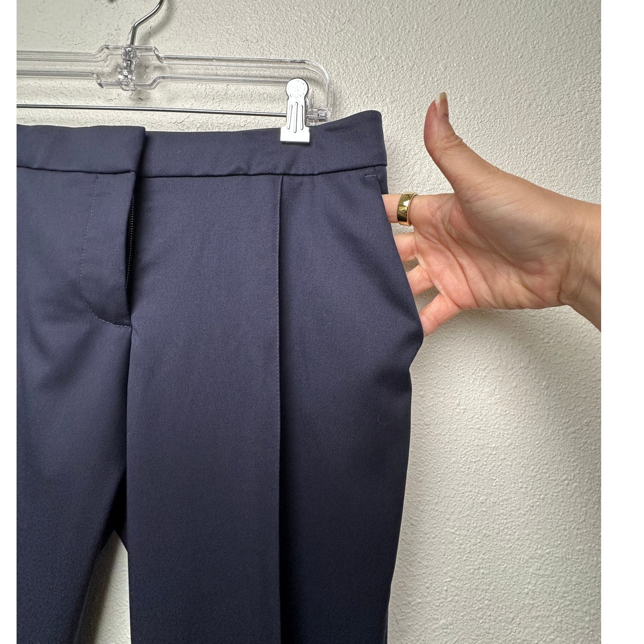 Stella McCartney Navy Tailored Pants Women size 6 Slim Leg