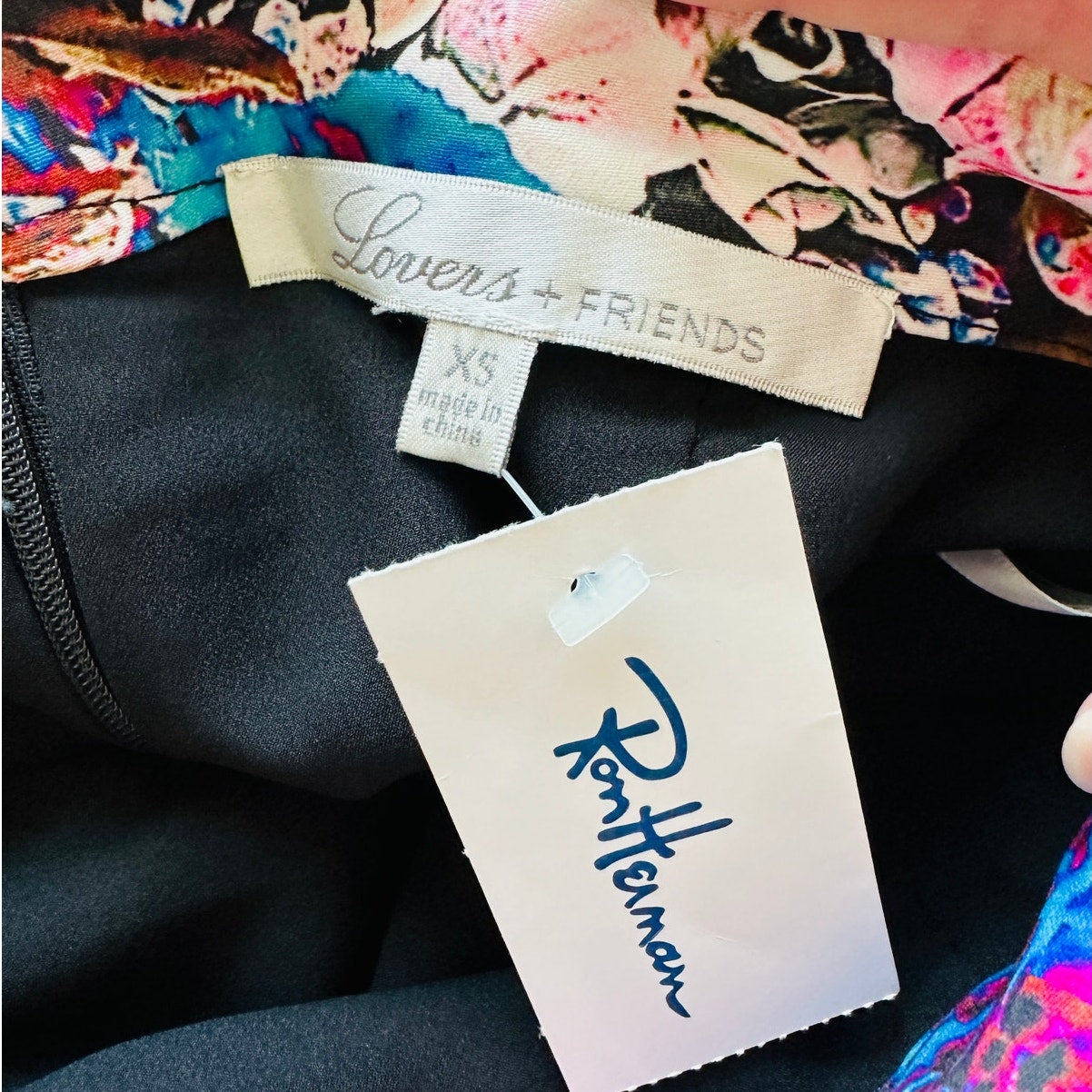 NWT Lovers + Friends Kaleidoscope Floral Asymmetrical Mini Skirt XS