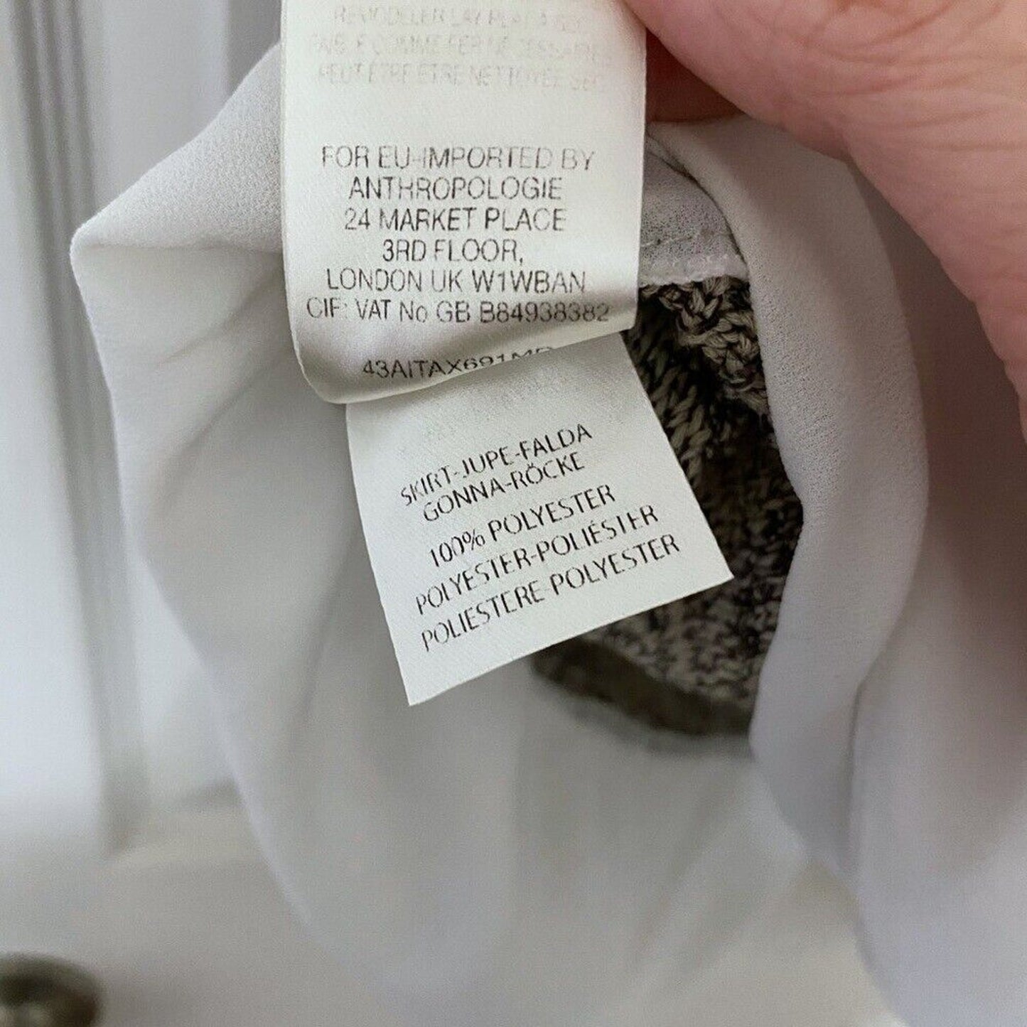 Anthropologie Moth Neutral Nudes Verona Ruffle Hem Pullover Blouse Sweater S