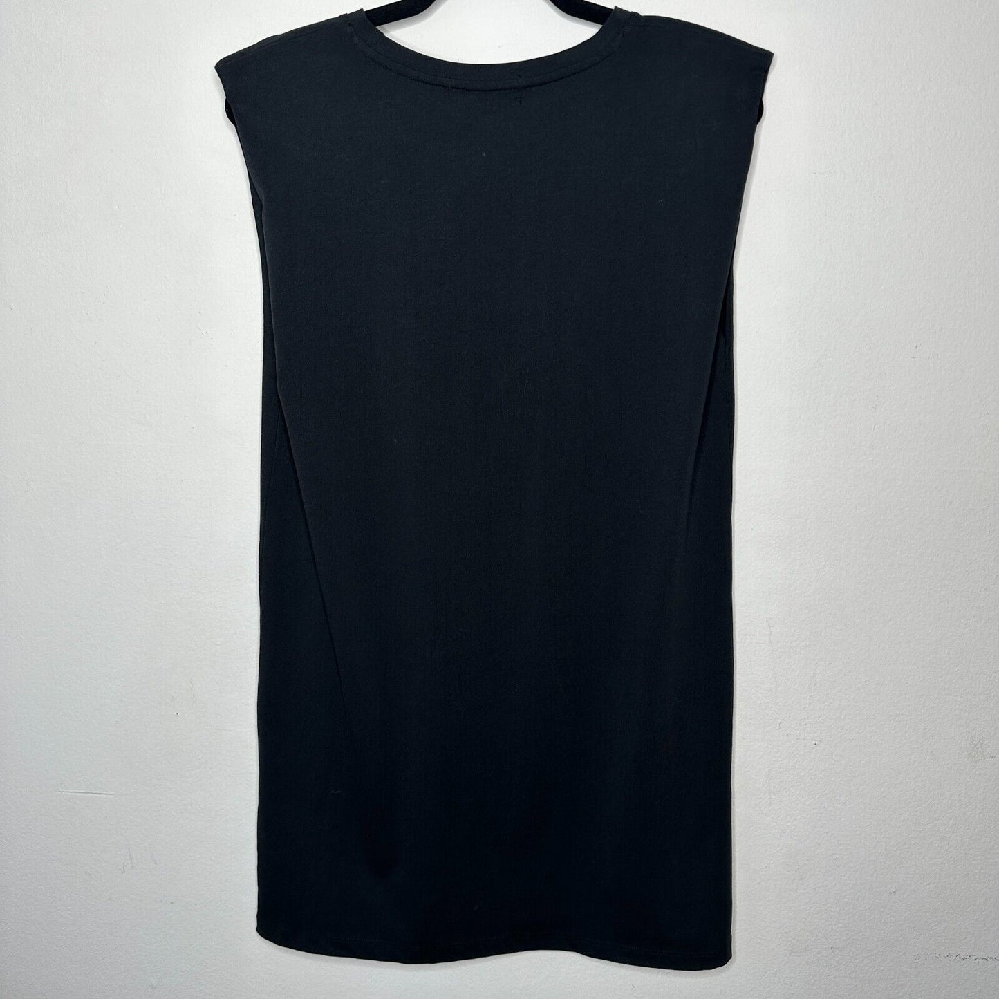 Sanctuary Cute Black Cotton Crewneck Sleeveless Drop Armhole Pullover Dress XS