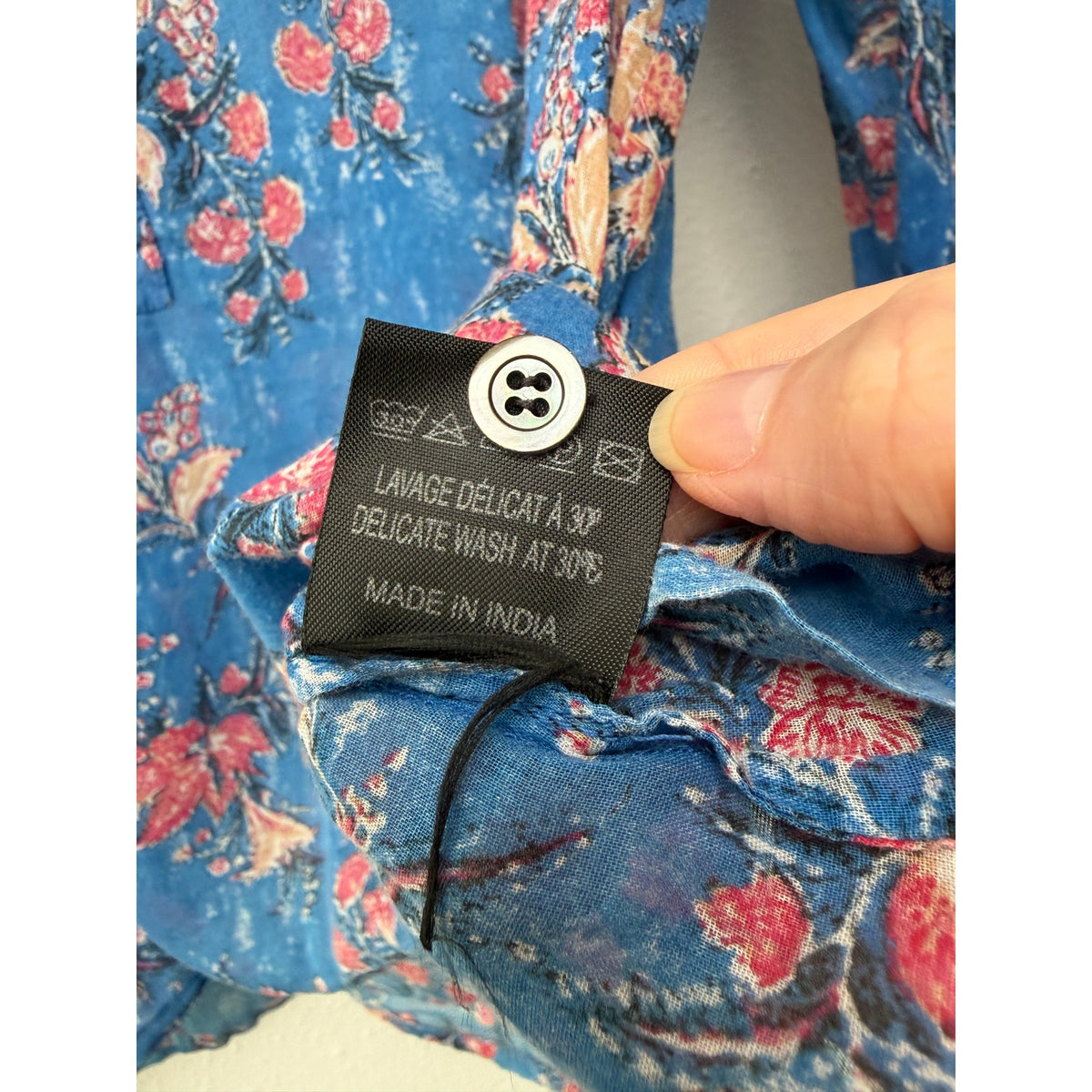 Isabel Marant Etoile Blue Floral Blouse Women FR 38/ US 6