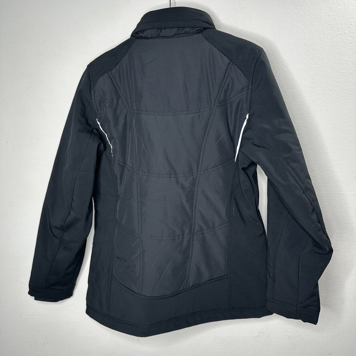 North End Sports Weather Technology Black High Collar Zip Jacket & Pockets S