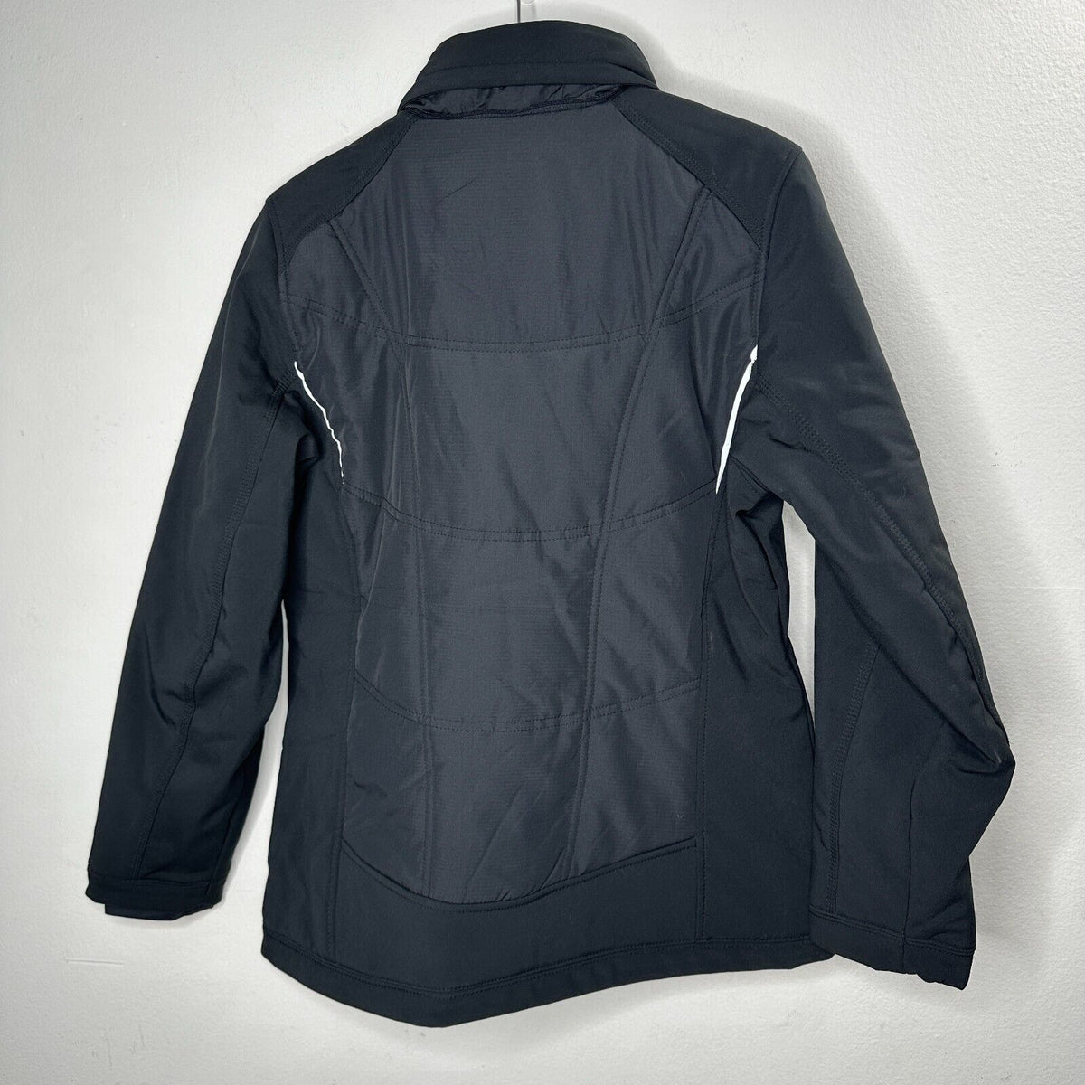 North End Sports Weather Technology Black High Collar Zip Jacket & Pockets S