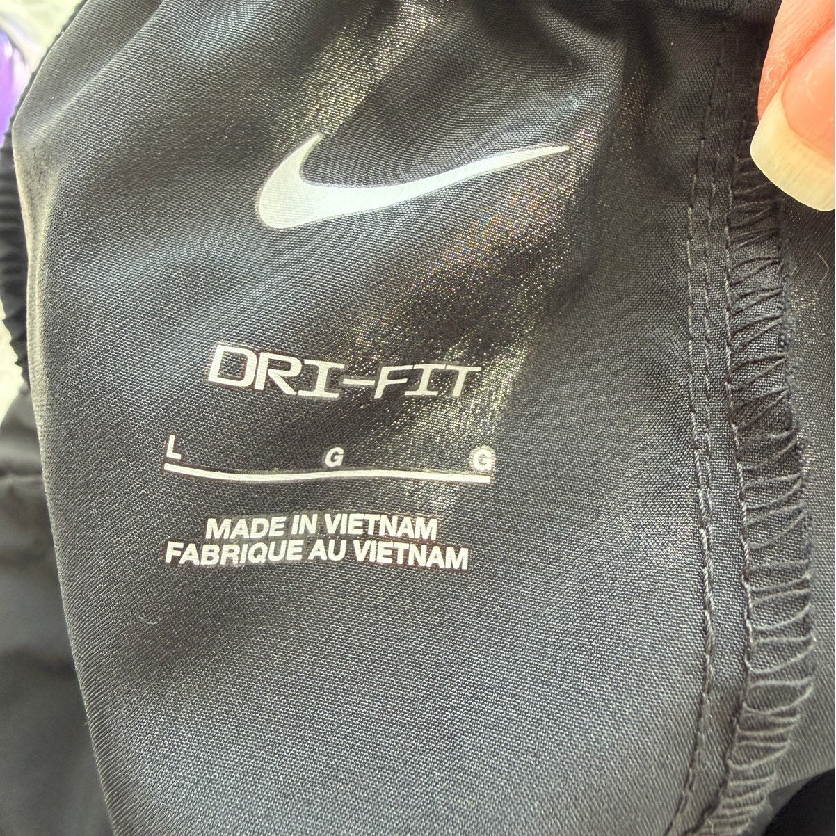 Nike Dri-FIT Black Running Jogger Pants Men's Size Large