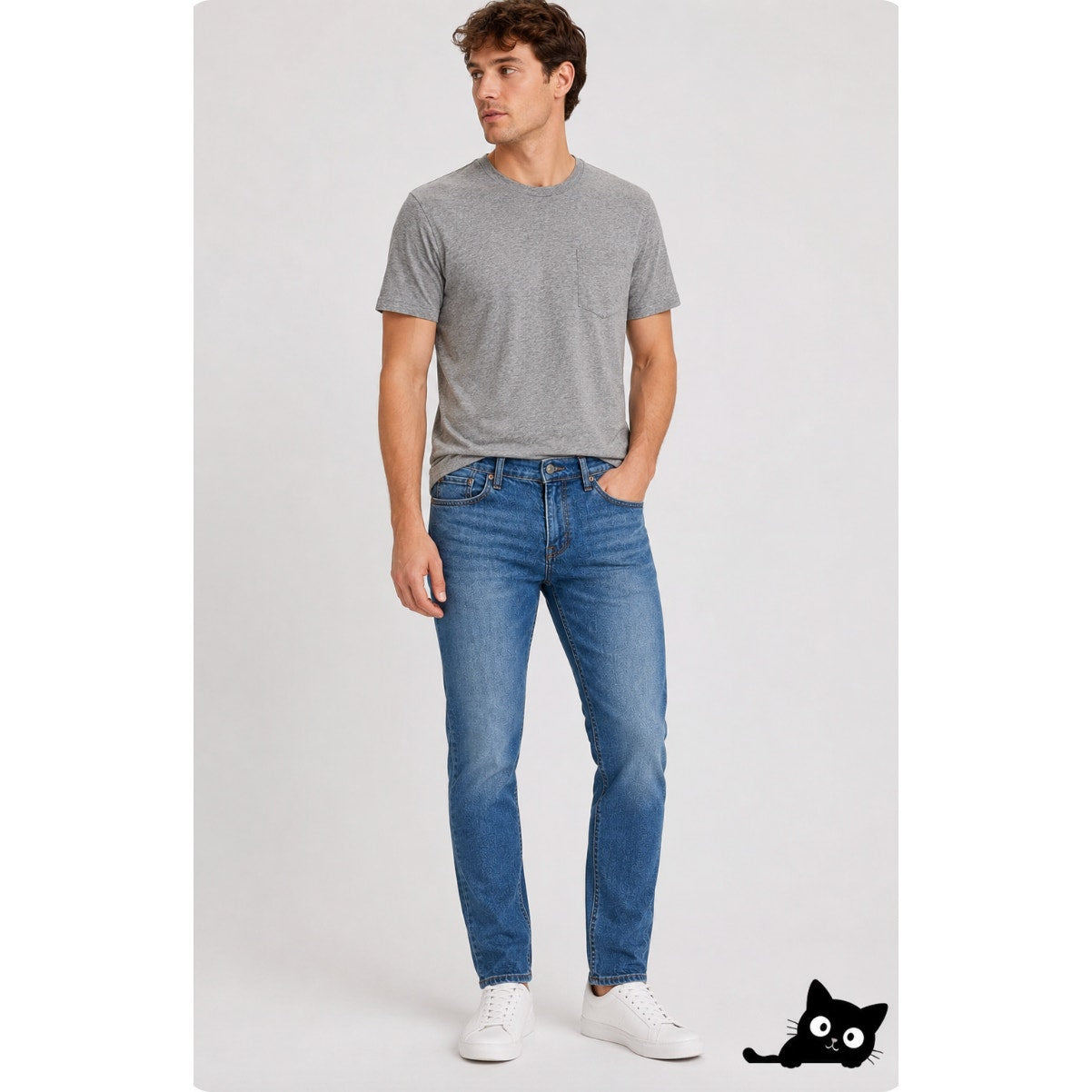 Levi 511 Slim Fit Medium Wash Blue Levi's Flex Jeans 5-Pocket Zip Fly 30 / 32
