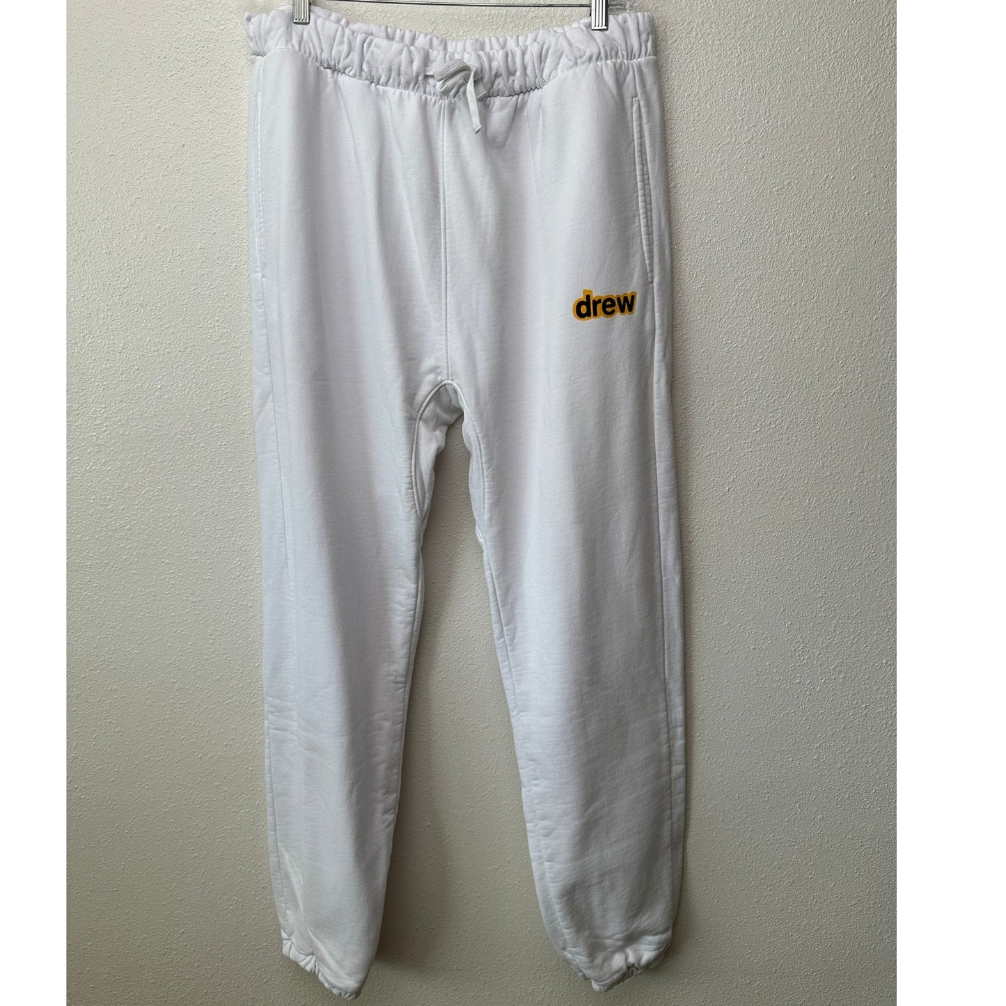 NWT Drew House Secret Sweatpant White Men’s XL Drawstring Elastic Hem