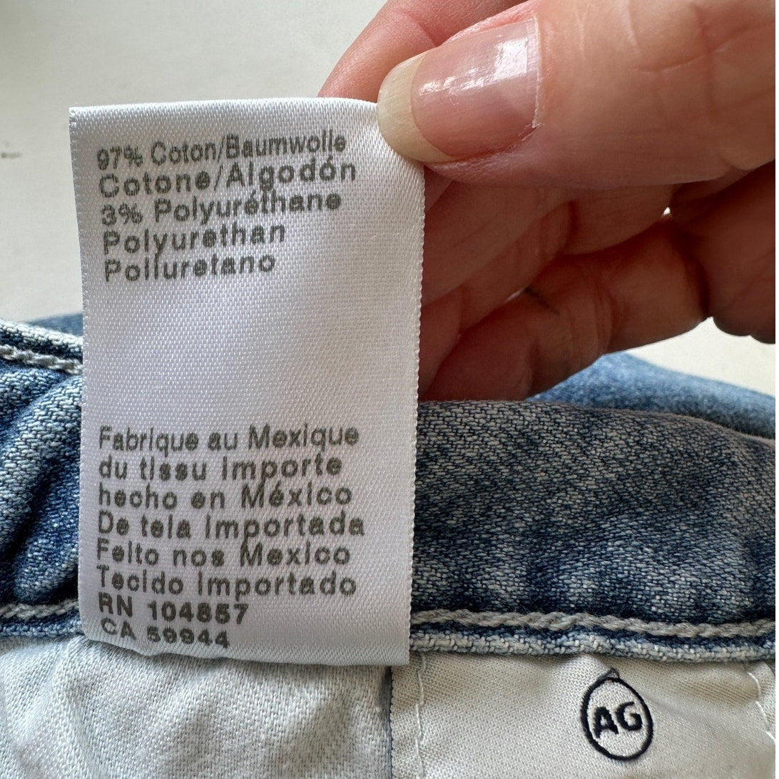 Adriano Goldschmied Ex-Boyfriend Slouchy Slim Raw Hem Medium Wash Jeans