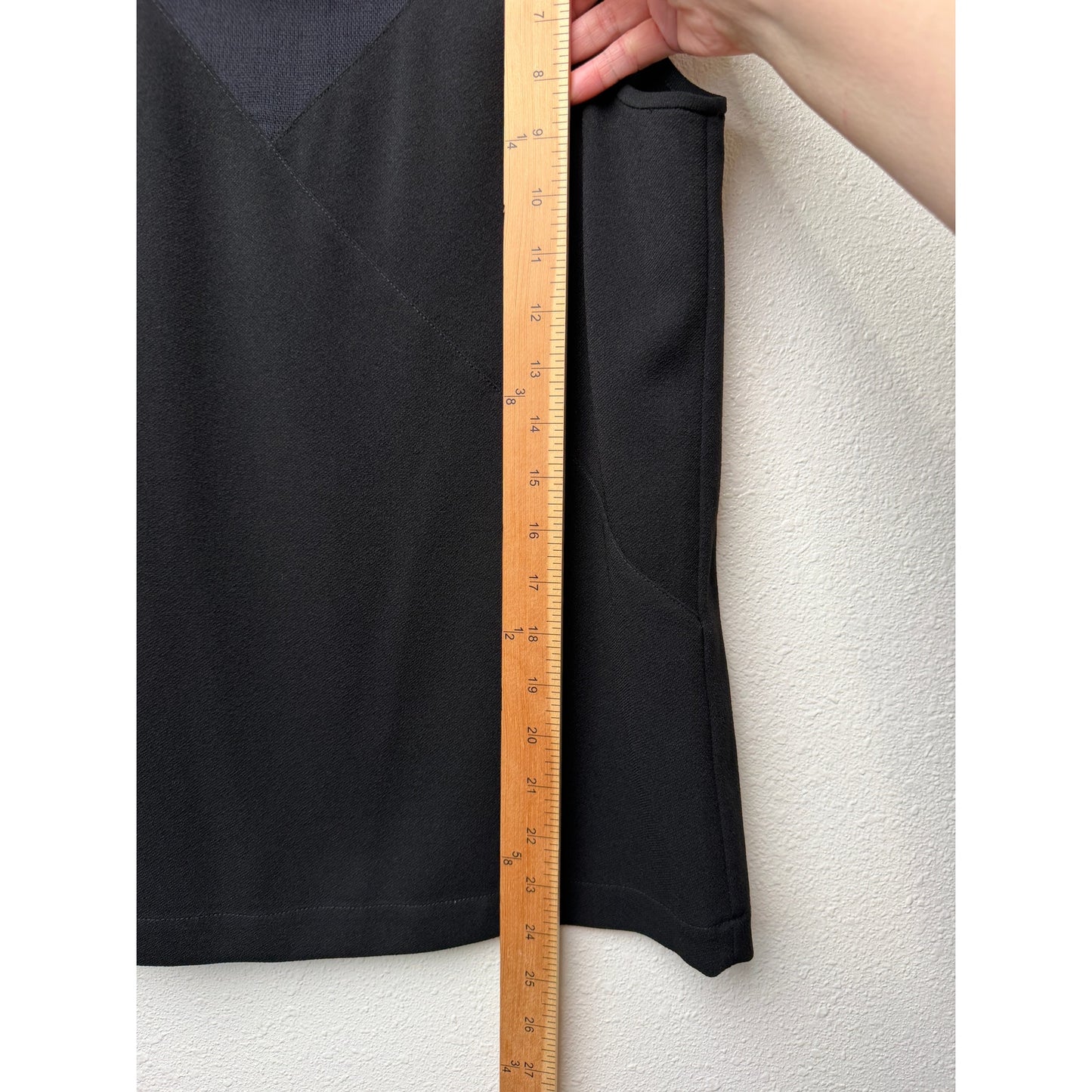 Tibi Black Mixed Media Sheer Sleeveless Back Zip Top US 4