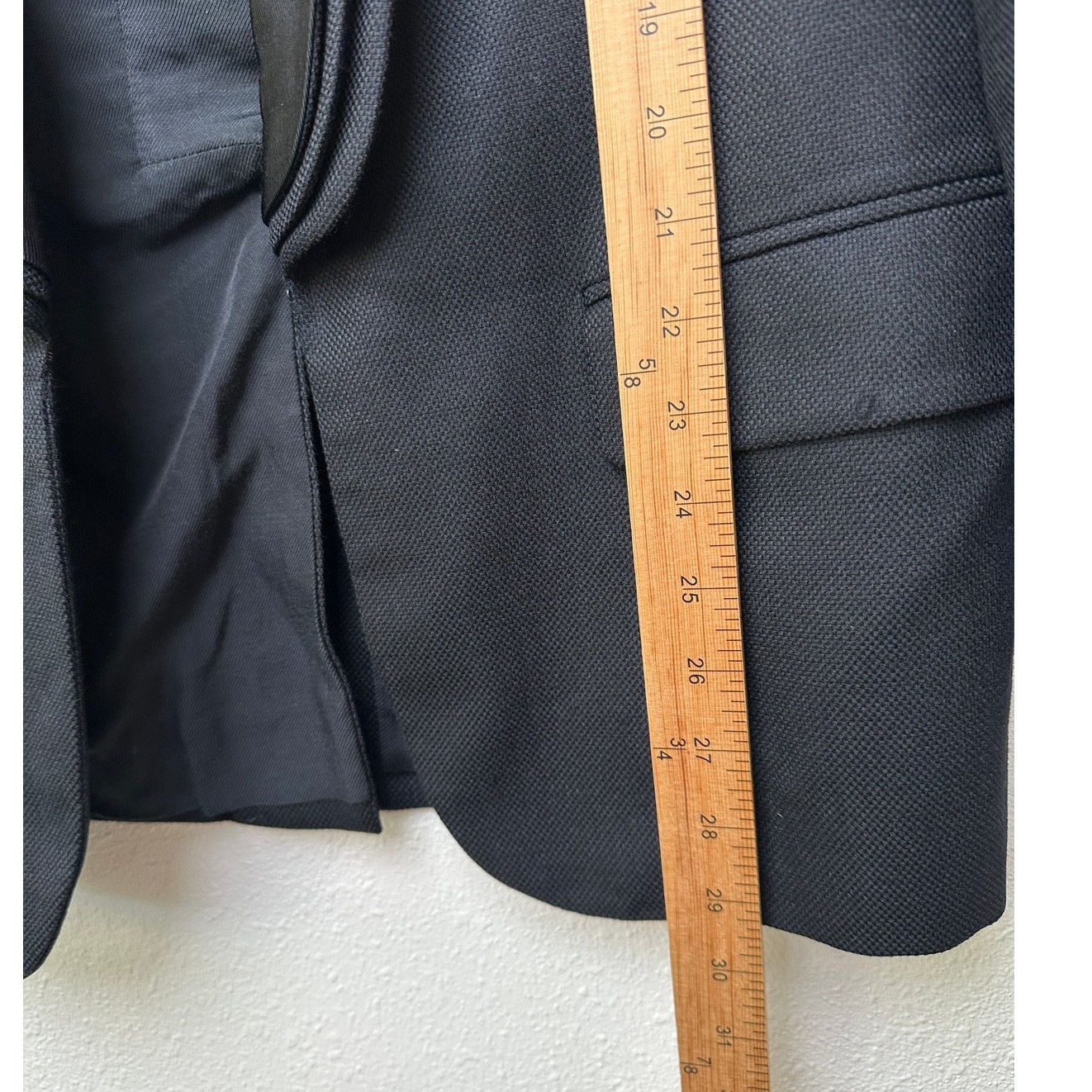 Stella McCartney Black Tuxedo Blazer Women US 8 IT 44 Shawl Lapel