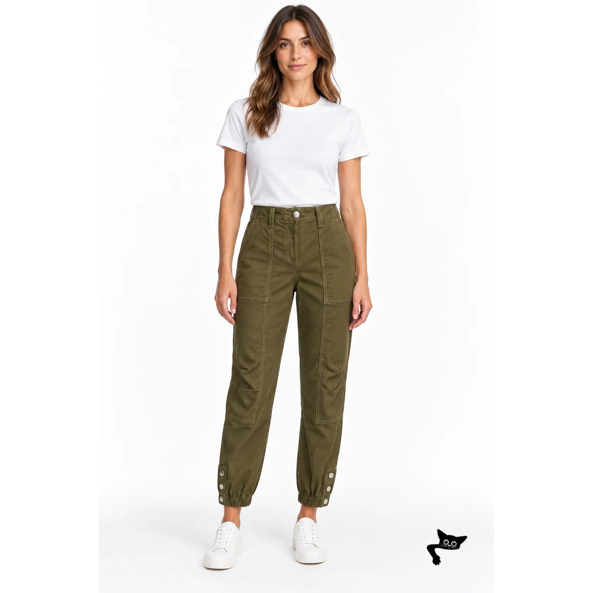 NWT Veronica Beard Field Olive Cargo Pants Women 27 US 4