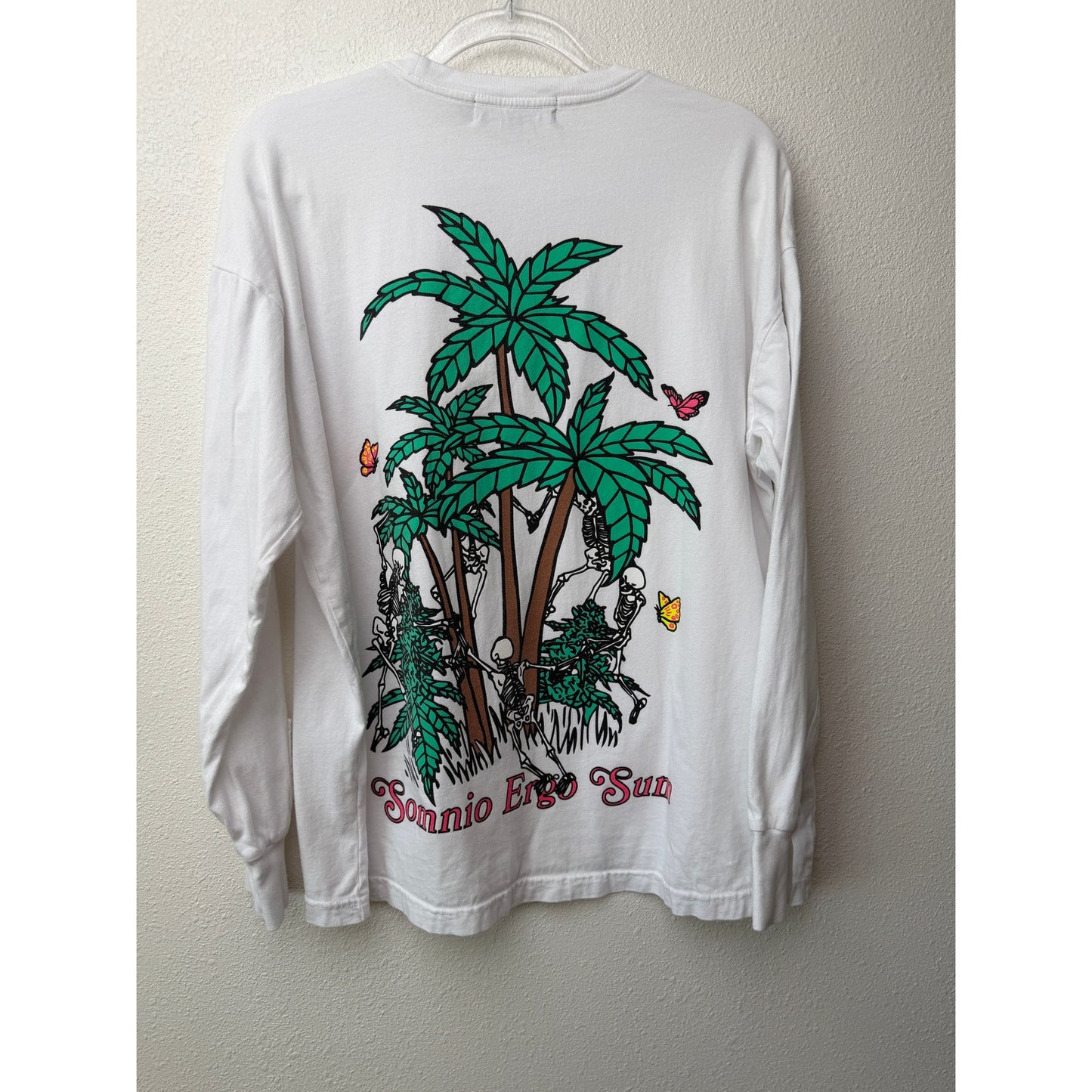 Sundae School White Graphic Long Sleeve Tee Unisex S