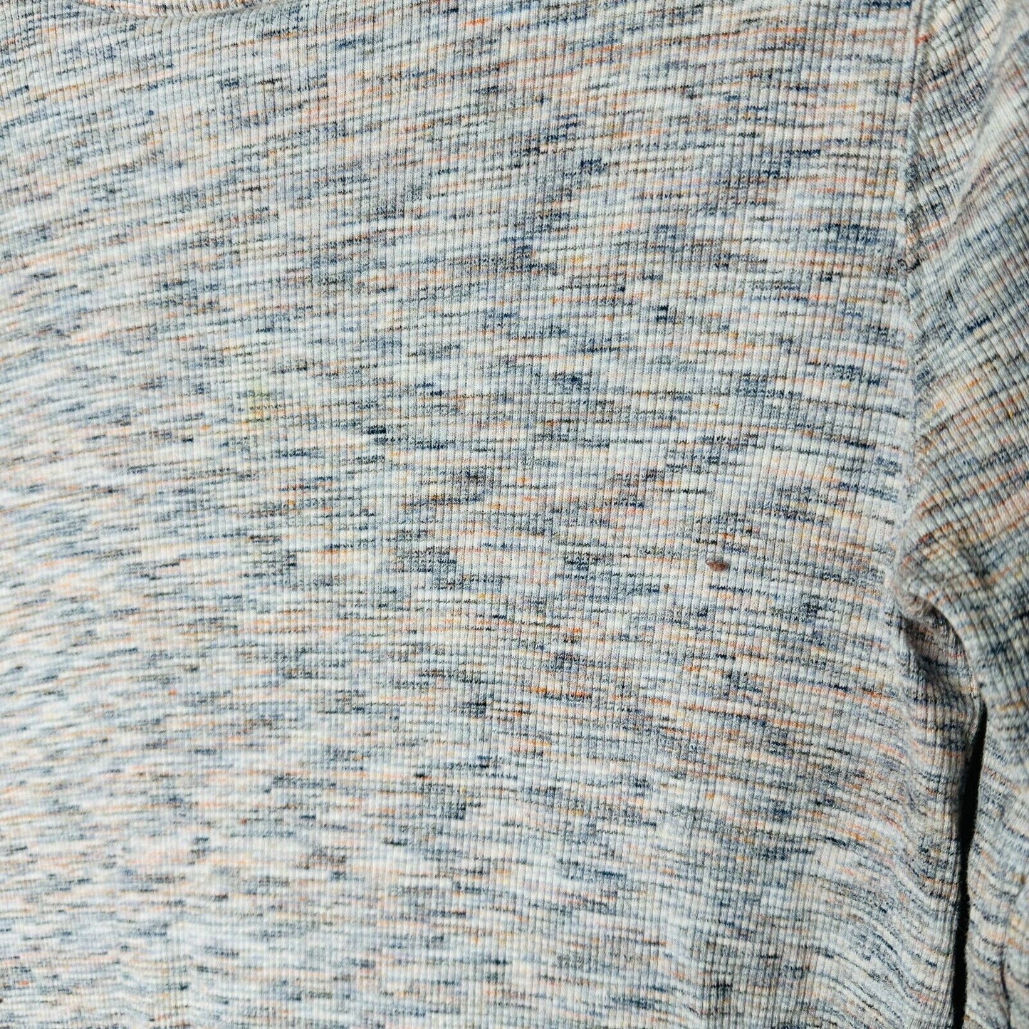 We The Free Ivory Multi-Color Long Sleeve Open Back Turtleneck Tunic Medium