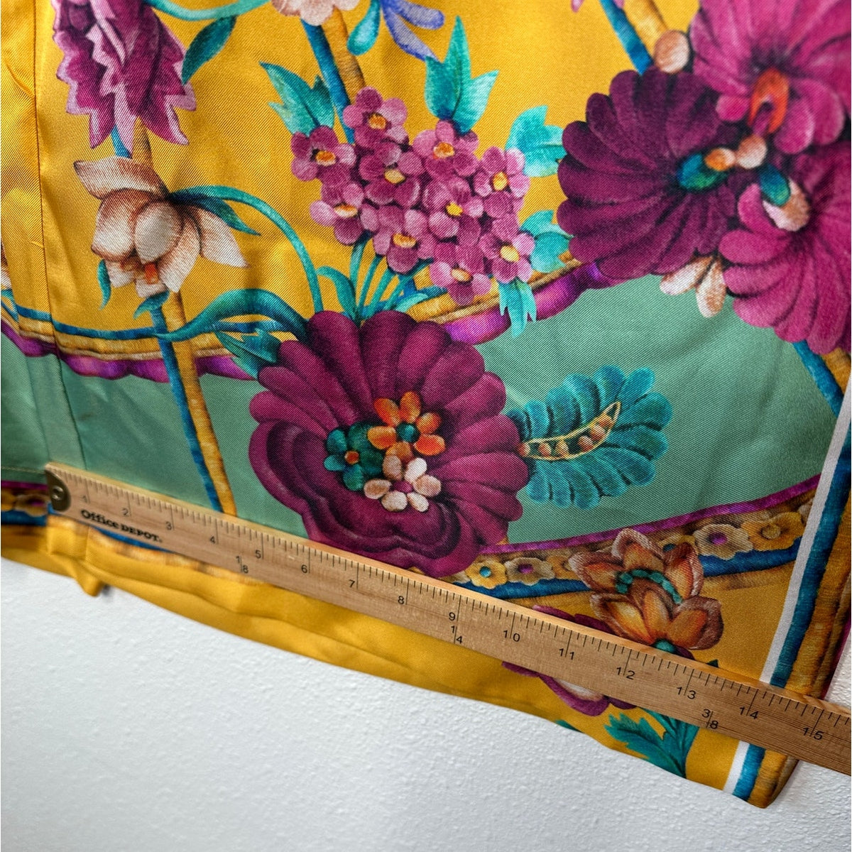 La DoubleJ Yellow Multi-Color Printed Silk Pull-on Palazzo Pant XL