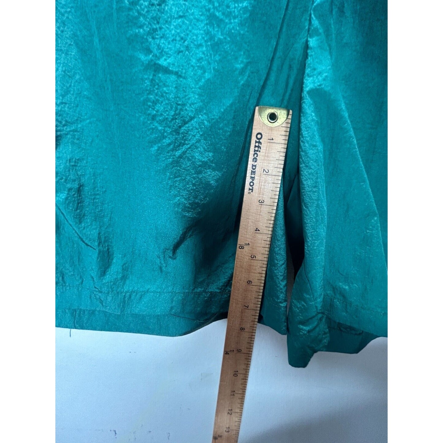 Guess Green Stretch Waist Drawstring Nylon Jogging Shorts Small