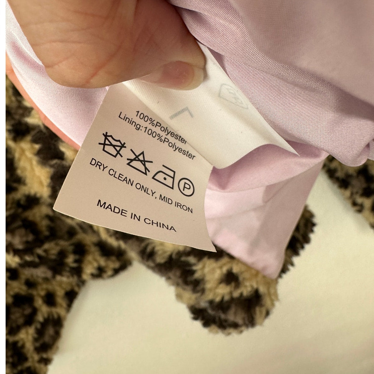NWT DUO LTD Zinko Beige & Black Cheetah Print Fuzzy Long Sleeve Jacket L