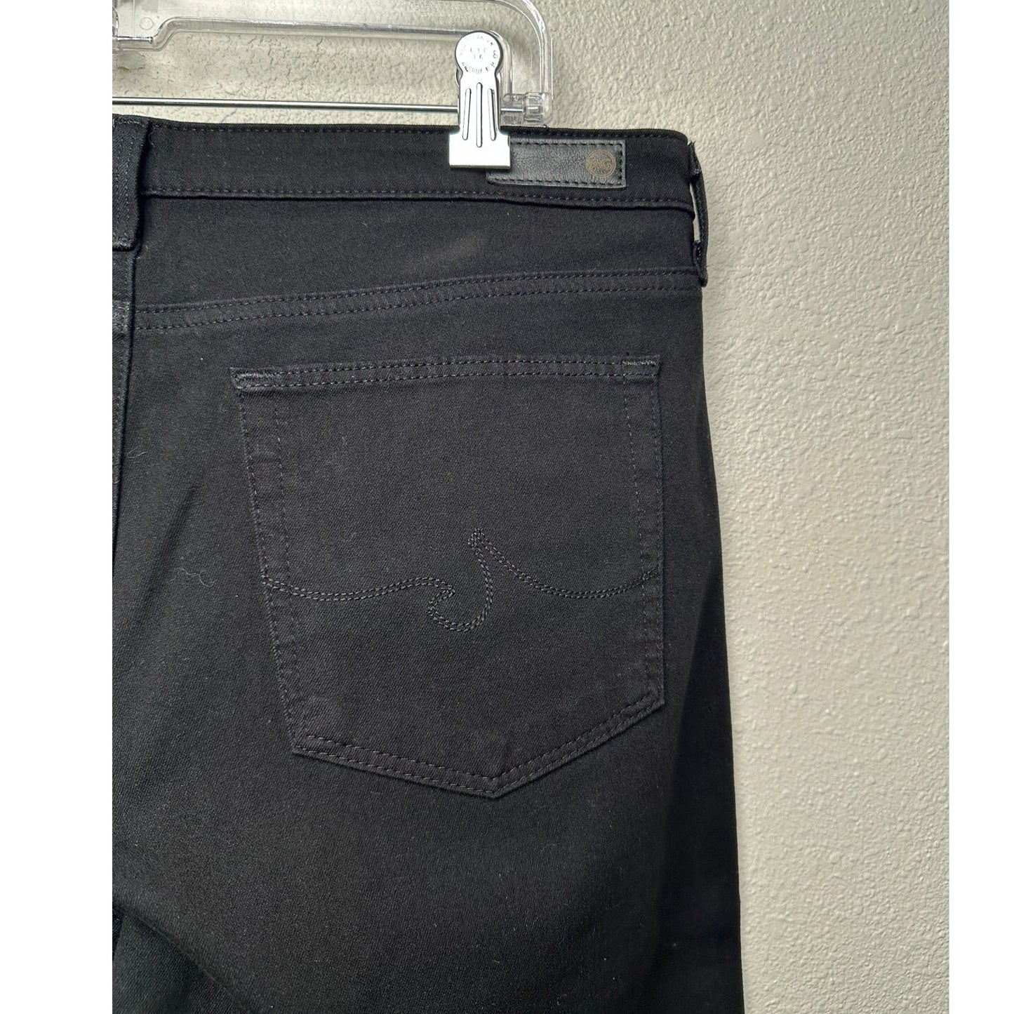 AG Adriano Goldschmied Black The Prima Mid Rise Cigarette Denim Jeans 31