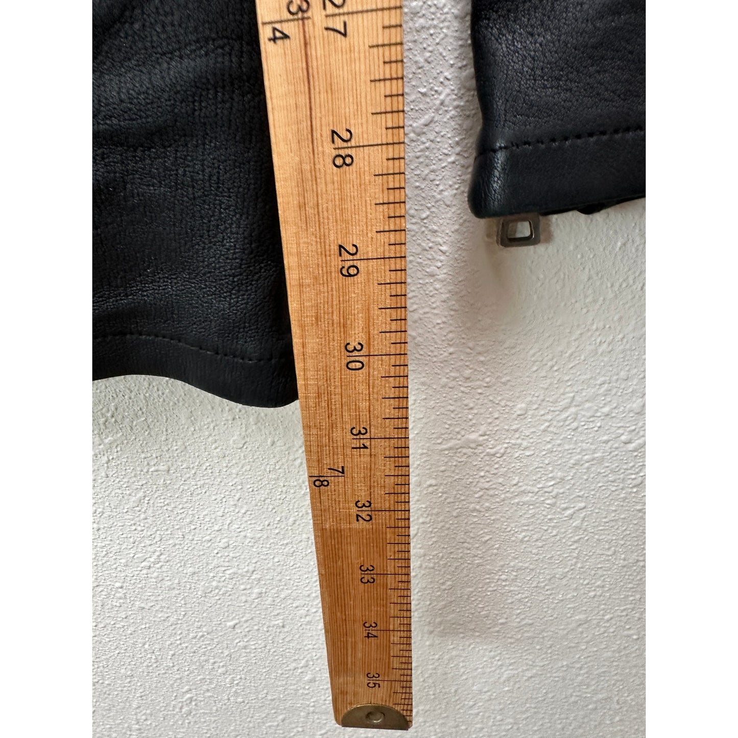 Balmain Lambskin Moto Pants Black Men’s US L Drawstring