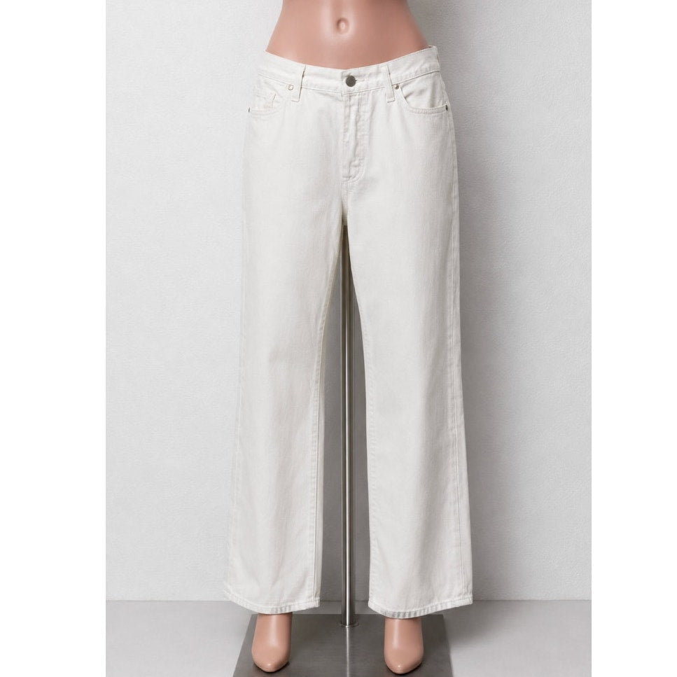 Goldsign Ivory Straight-Leg 100% Cotton Jeans Women’s 29 Button Fly