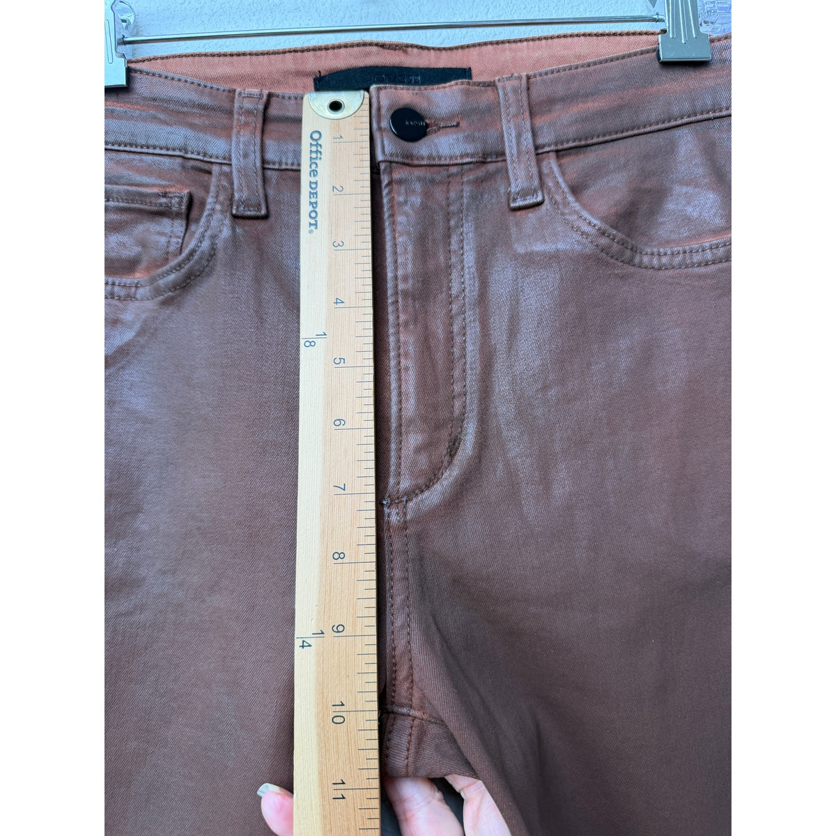 Joe's The Callie Brown Coated Crop Jeans Women 27