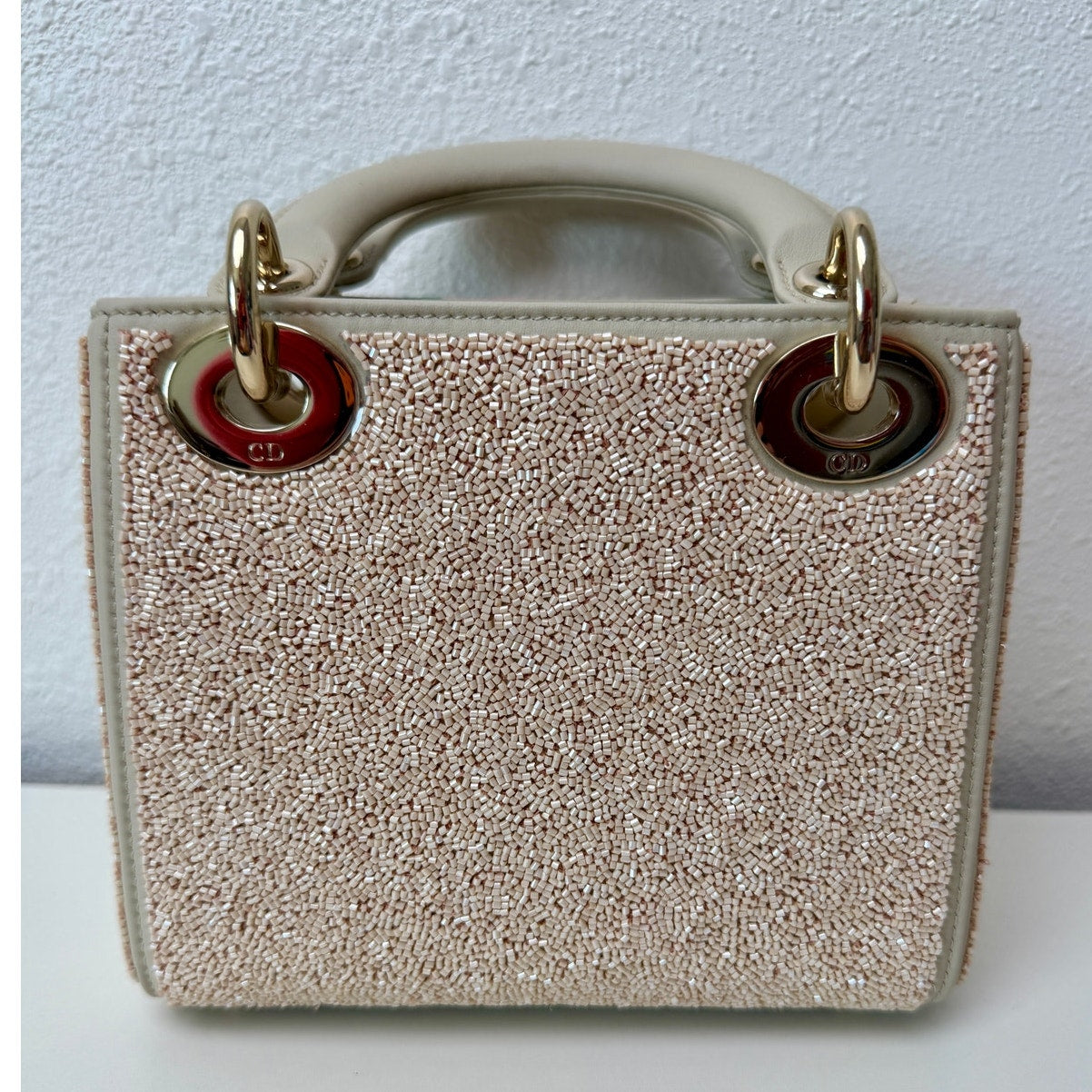 RARE Christian Dior Lady Art #6 Genevieve Figgis Mini Lady Dior Beaded Bag