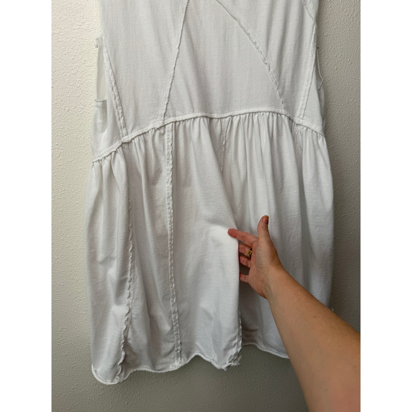 Urban Outfitters Stevie White Babydoll Dress Women's M