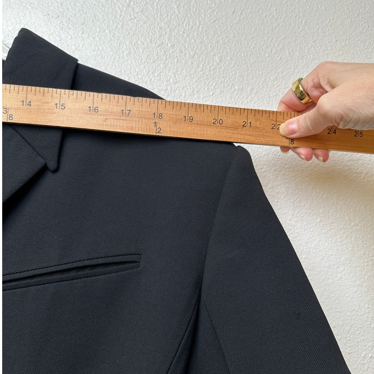Mugler Black Corseted Blazer Sheer Mesh Sleeves Waist US 8