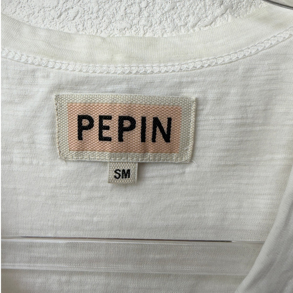 Pepin White Sheer Mesh Tassel Sleeveless Top Scoop Neck Linen Blend