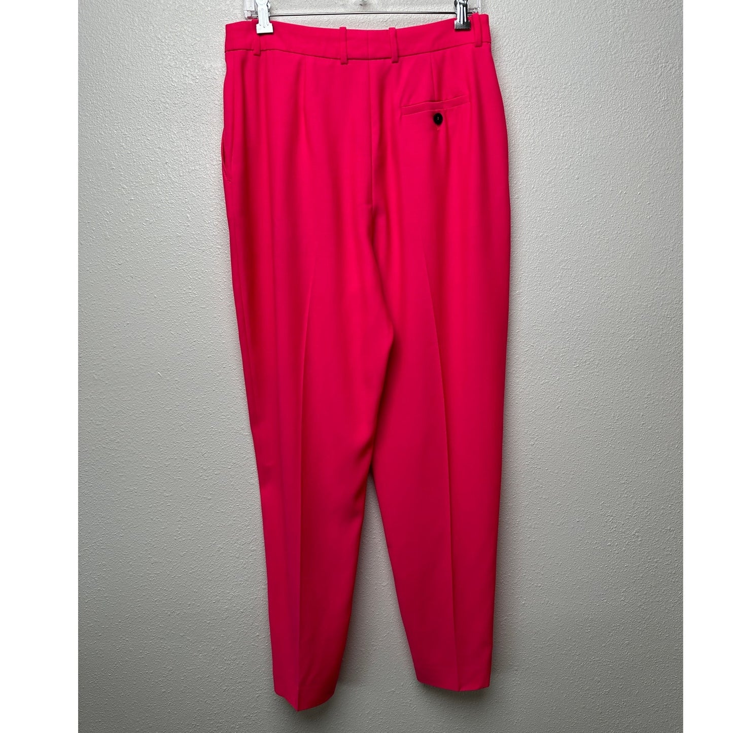 Alexander McQueen Coral Pink Pleated Trousers Women size 10