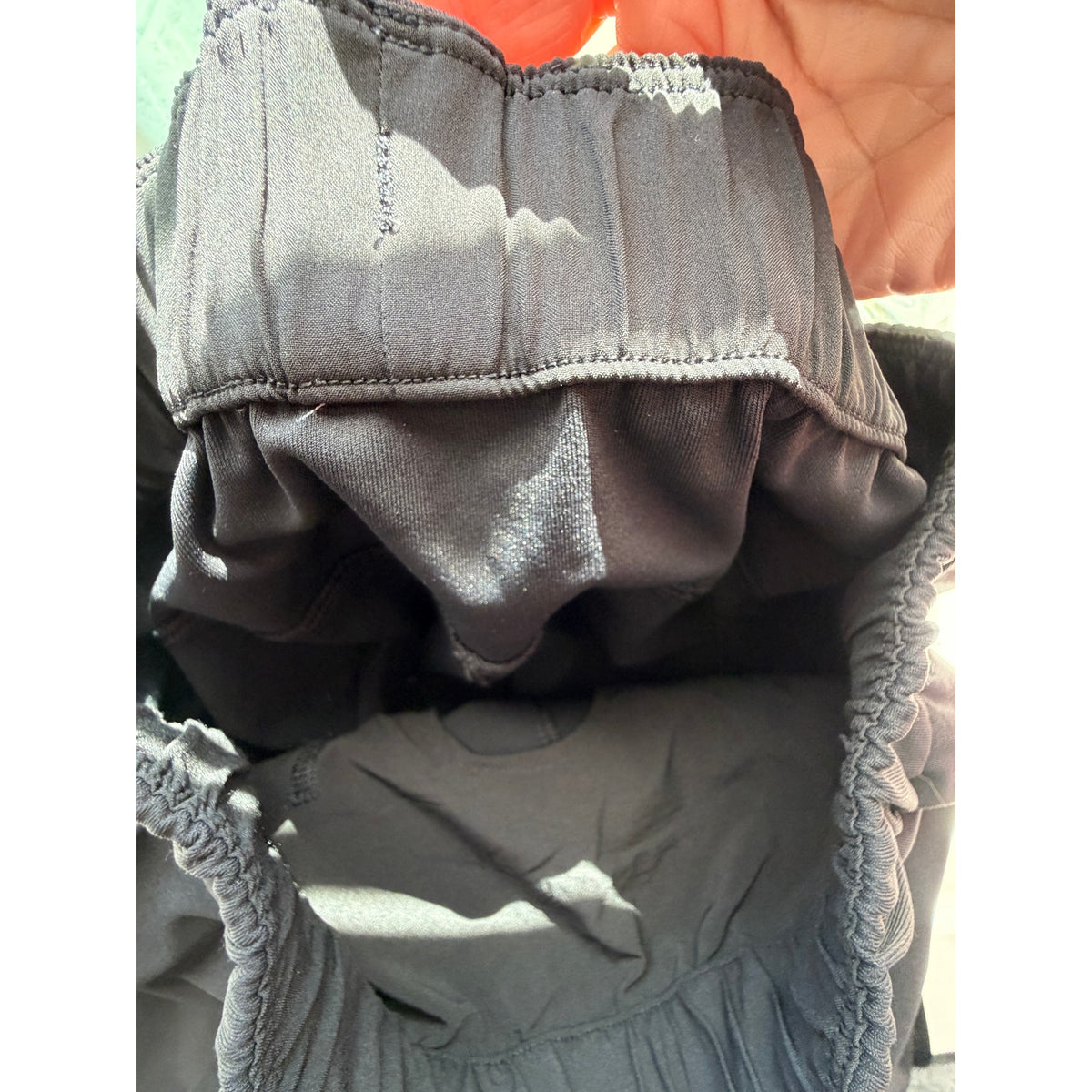 Lululemon On The Fly Jogger Black Drawstring Cuffed Pants Size 2