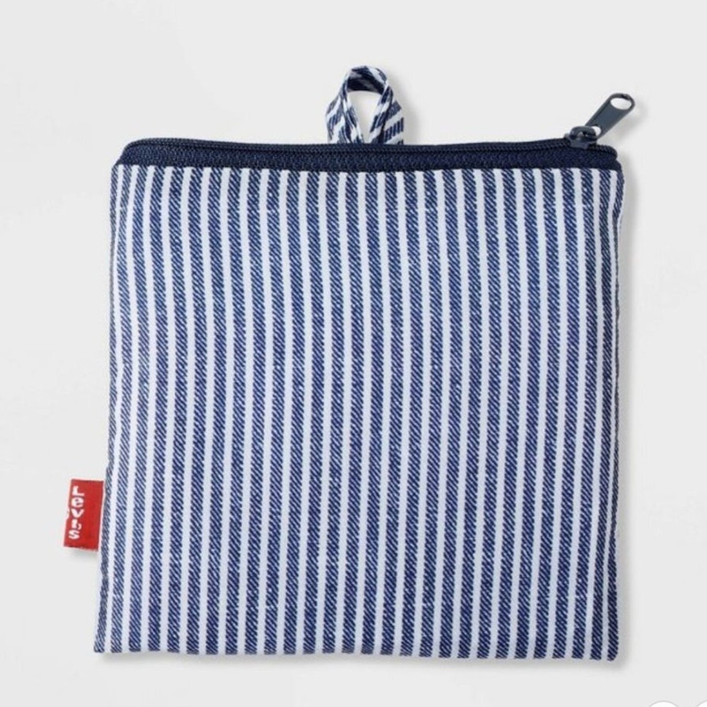 Levi's x Target Collab LARGE Reusable Blue White Striped Red Logo Tote Bag Purse