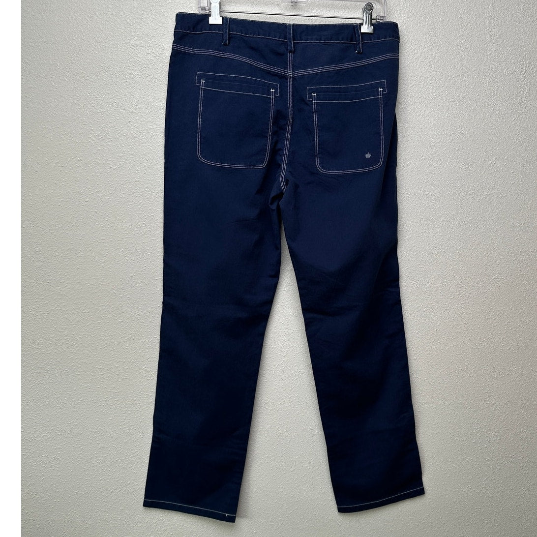 NWT G1 Goods Paper Boy Pant Navy Work Jeans Women’s Size 10 Straight