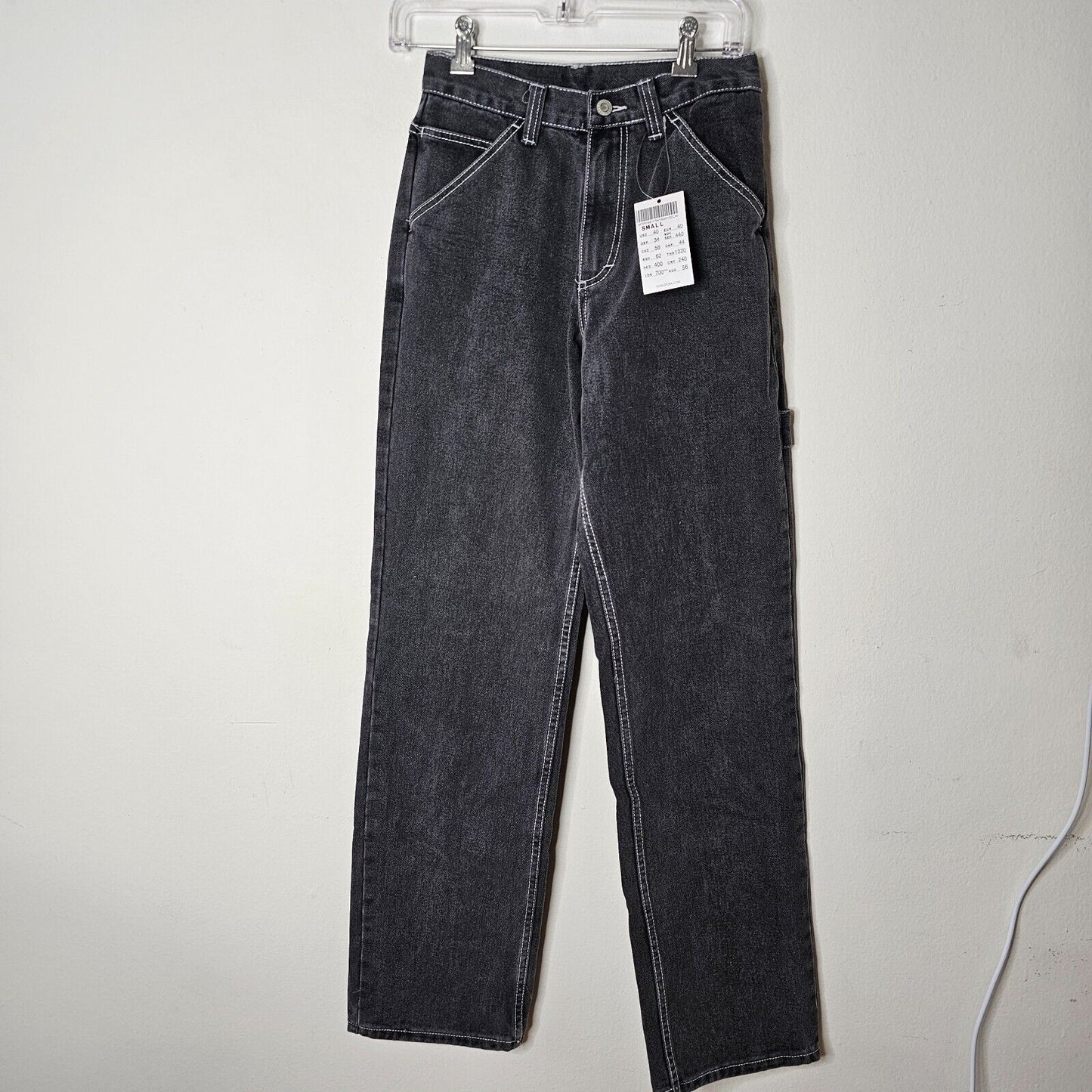 NWT John Galt Brandy Melville Dark Gray Wide Leg Crispina Cargo Pant Jean S