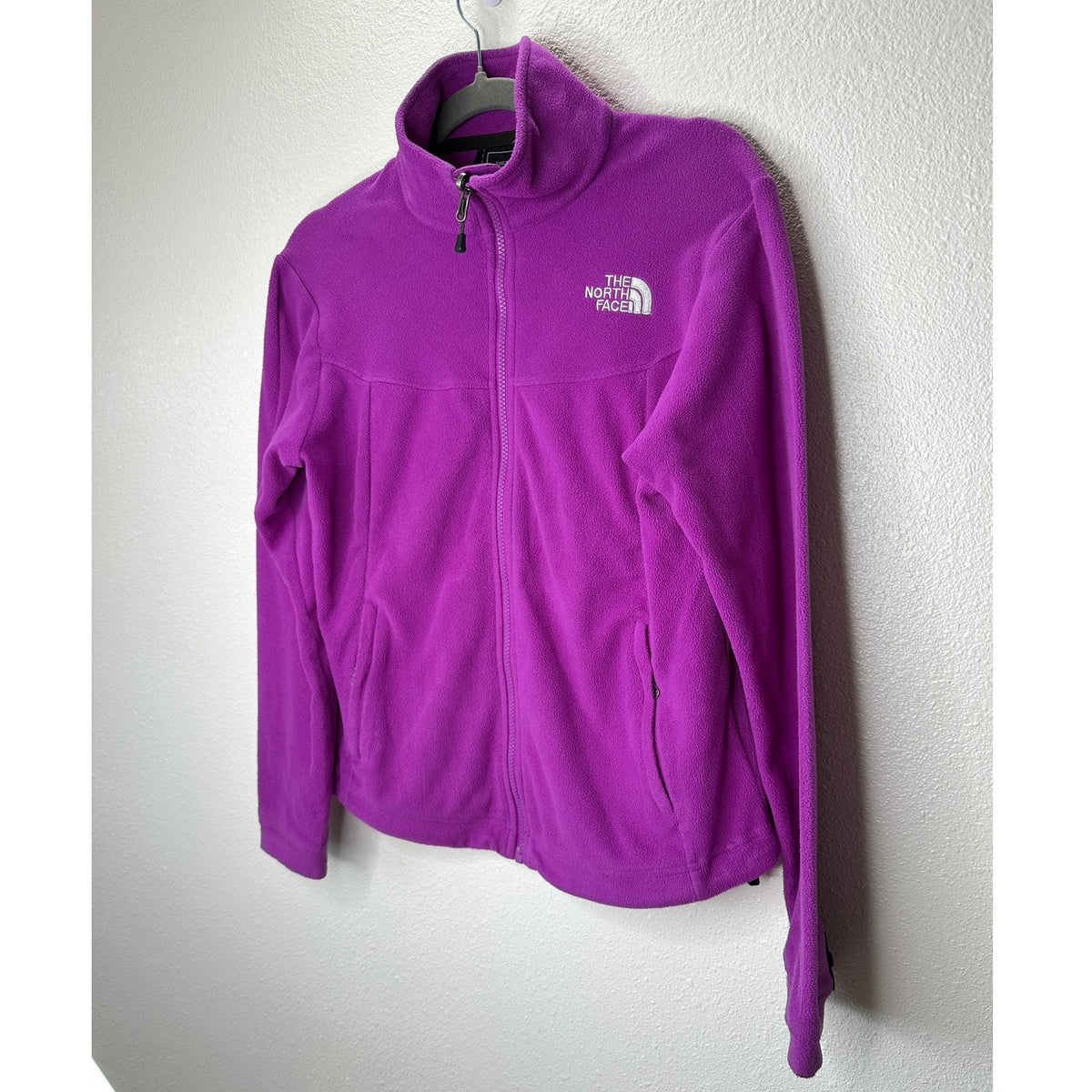 The North Face Lilac Front Zip Mock Neck Fleece Jacket S