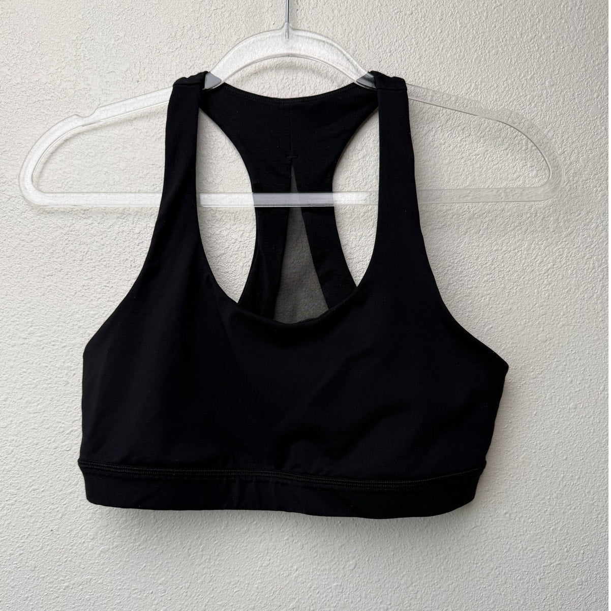 Lululemon Invigorate Black Mesh Racerback Sports Bra Size 10