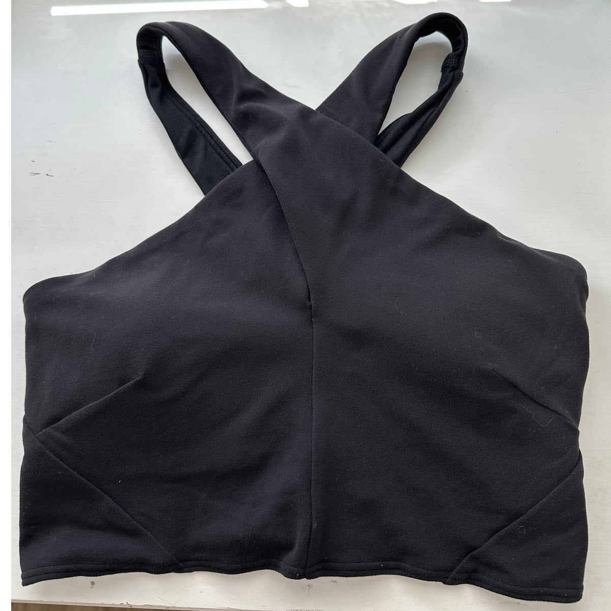 Lululemon Nulu Wrap Front Longline Bra Black Light Support 6