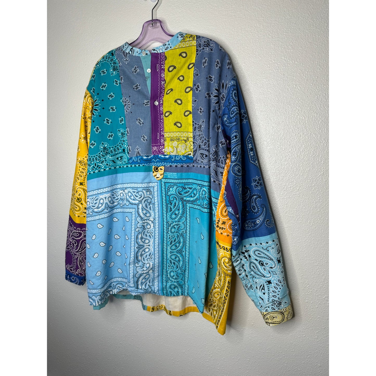 Children of the Discordance Multicolor Bandana Patch Long Sleeve Shirt 3