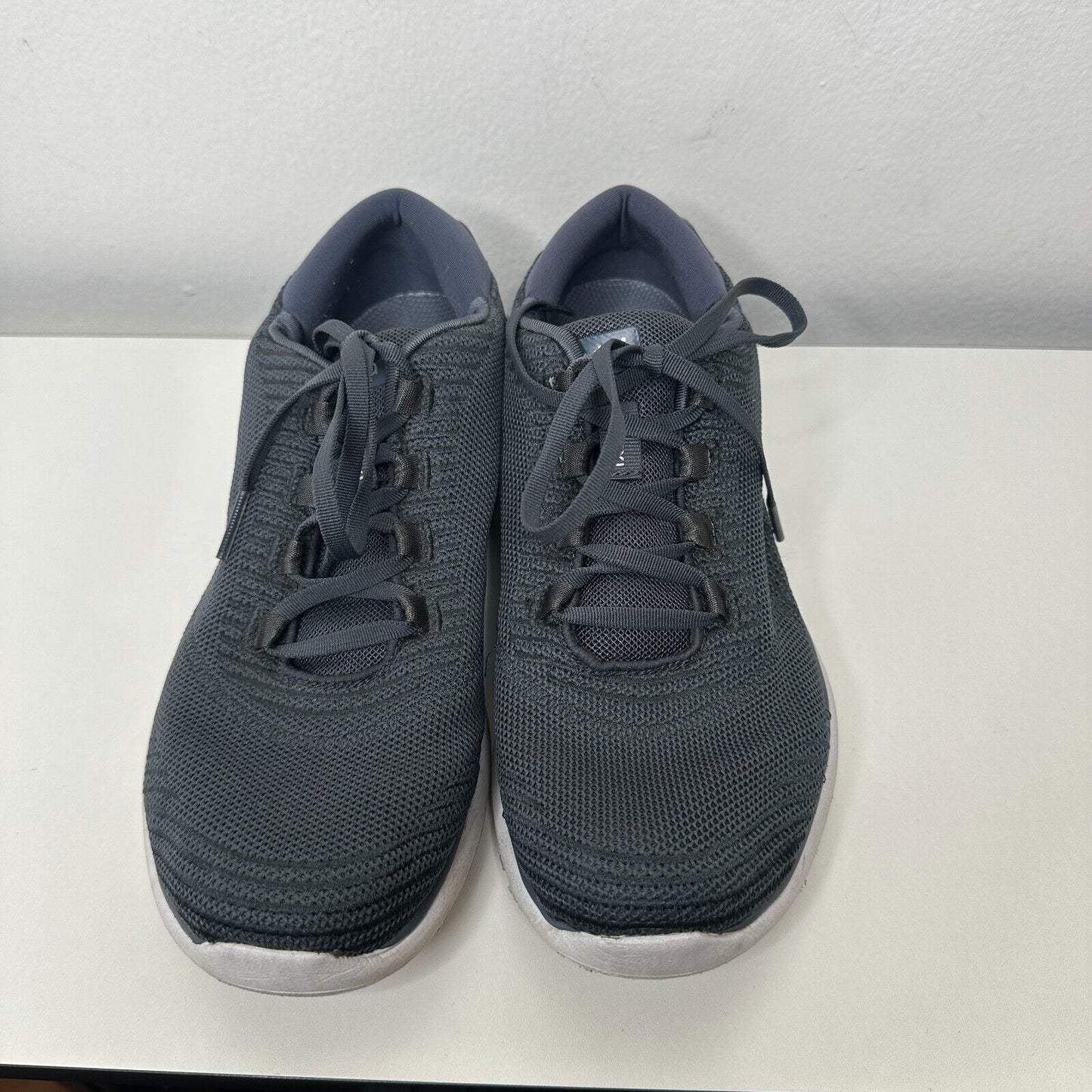 Ryka Navy Knit Lace-Up Lexi Spring Denim Plush Fit Comfort Walking Sneaker 8.5