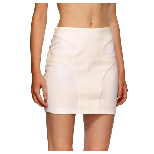 UNIQUE Dion Lee Off-White Contour Stitch Bandage Style Mini Skirt High Waist S