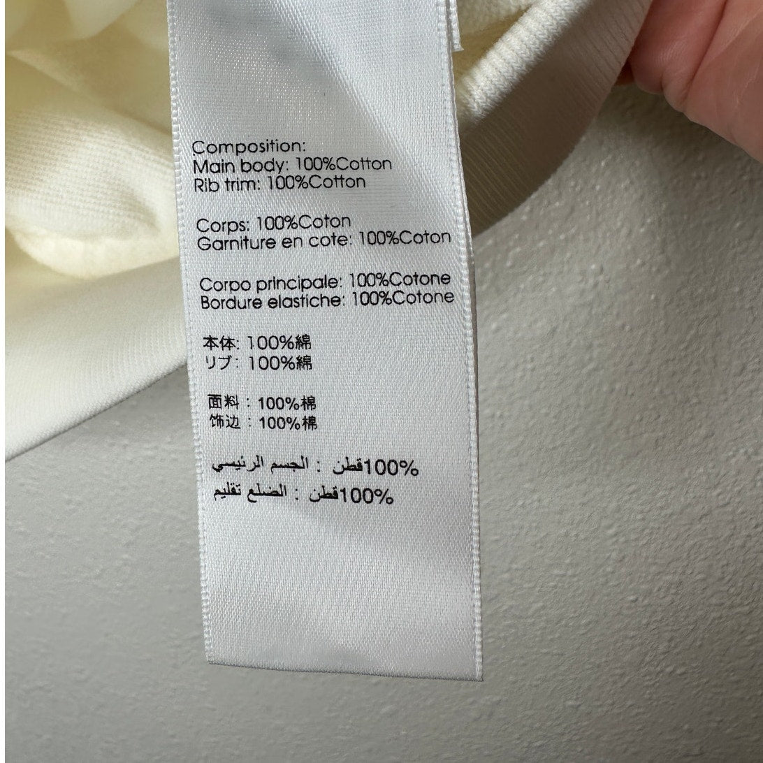 Phillip Lim Ivory Sleeveless Front V Draped Shoulder Ribbed Hem Vest XS