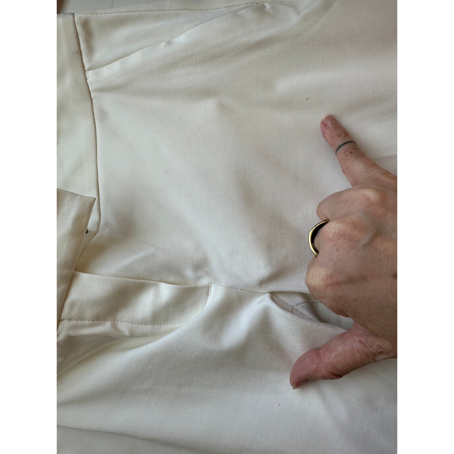 Theory Ivory Ibbey Crepe Crop Slash Pockets Skinny Trouser Pants 2