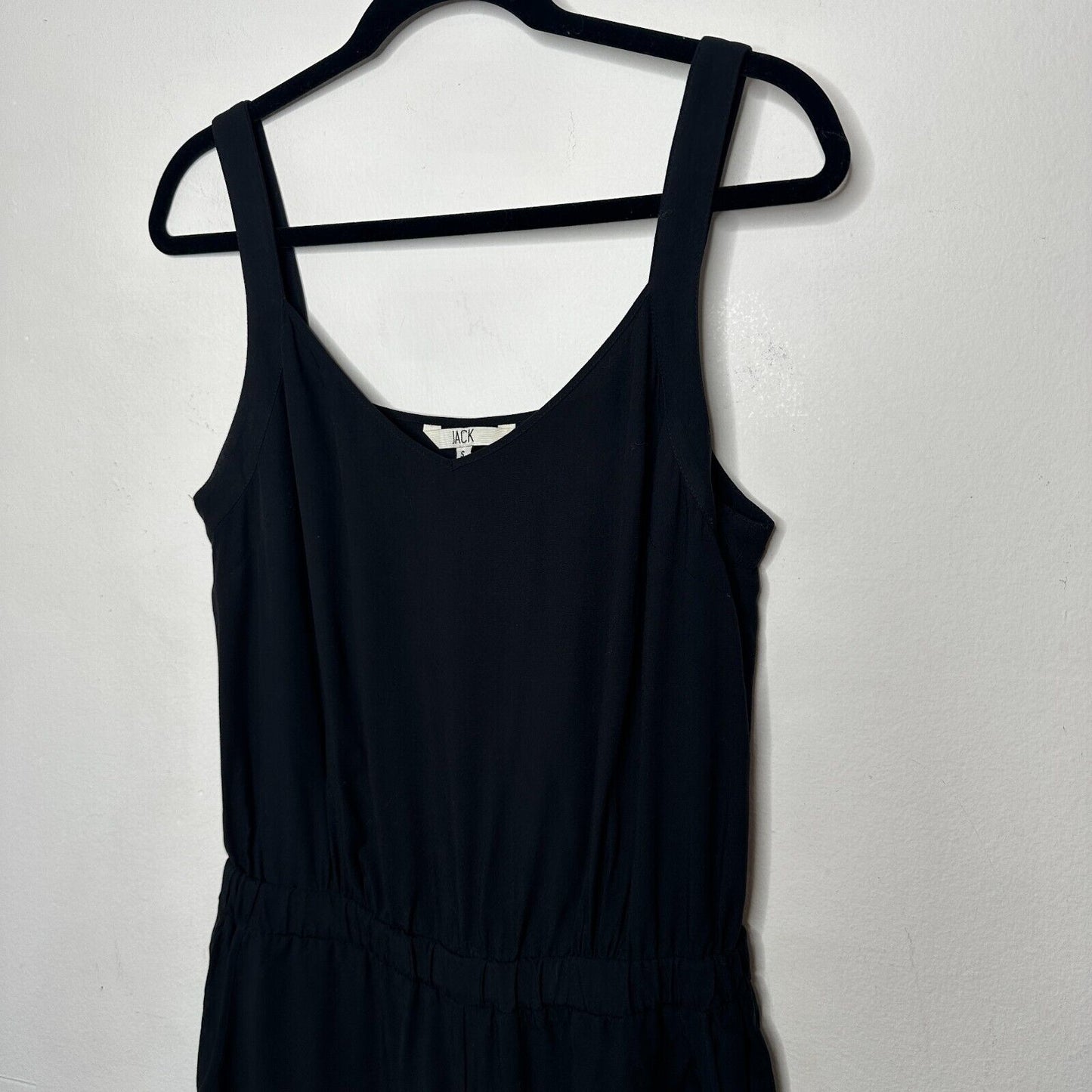 Jack Black Rayon Overall Jumper V-Neck Elastic Waist Side Slash Pockets Small