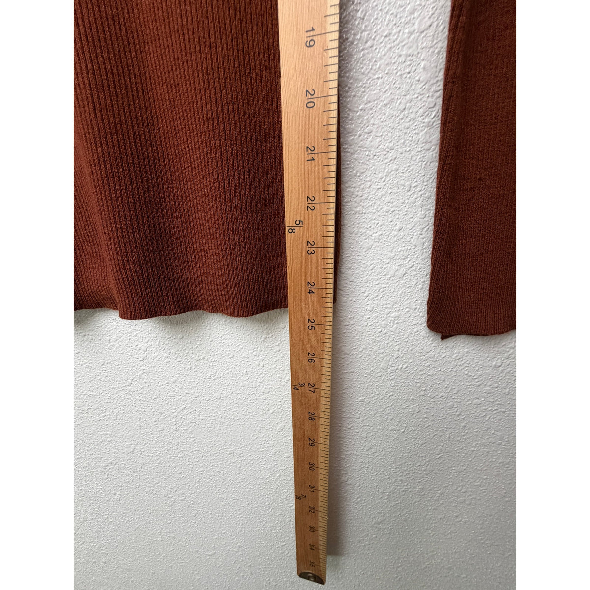 A.L.C. Rust Ribbed Cutout Button Sweater Women S