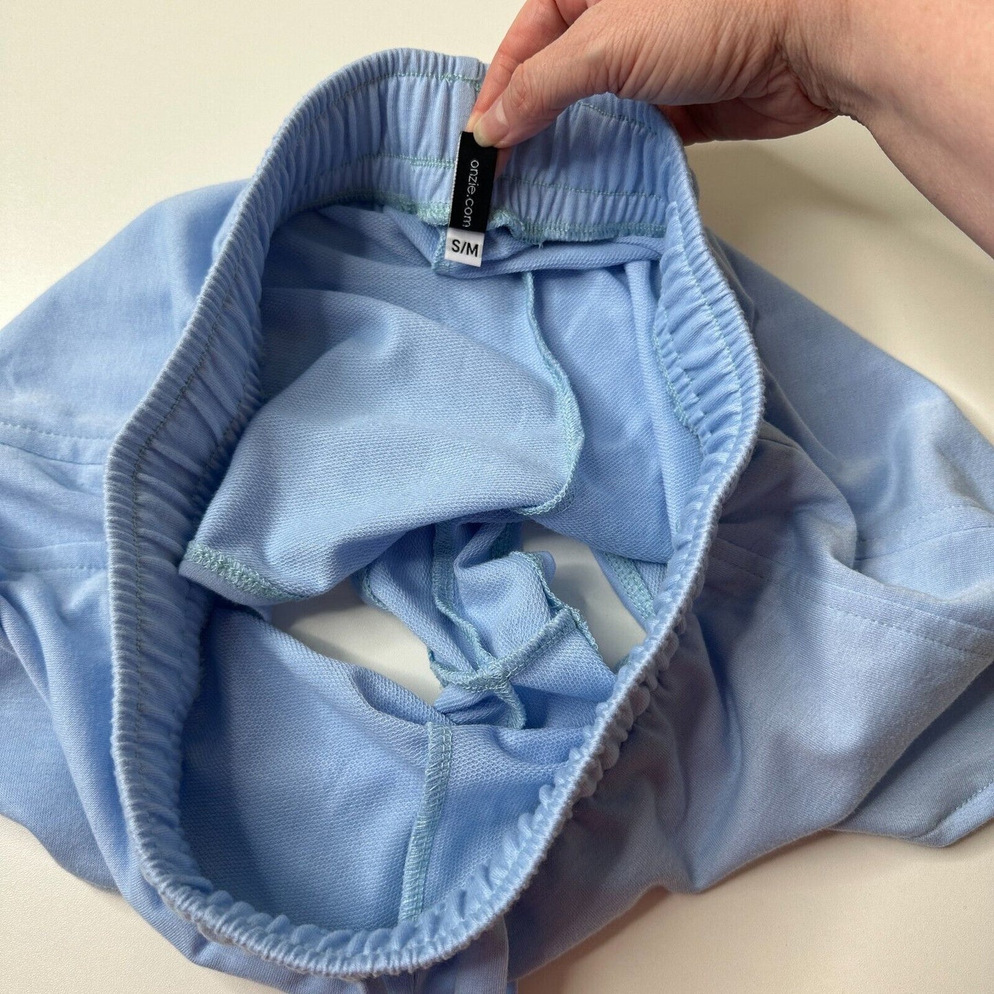Onzie Cute Baby Blue Divine Drawstring Shorts Comfy Drawstring Waistband S / M