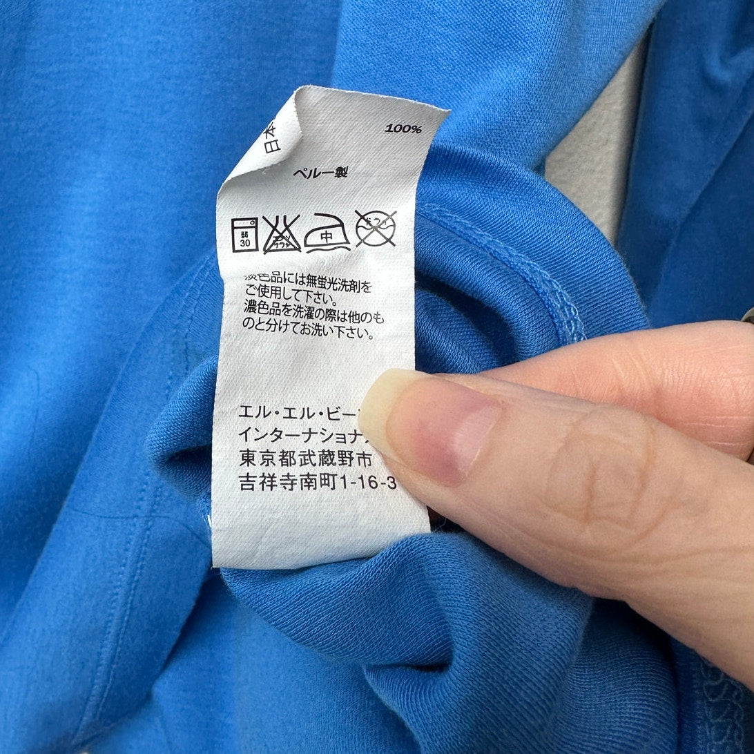 L.L. Bean Blue Long Sleeve T Shirt Women L Crew Neck