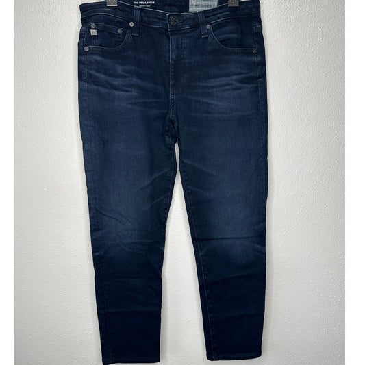 AG Adriano Dark Wash Whiskered The Prima Ankle Cigarette Ankle Jean 30R