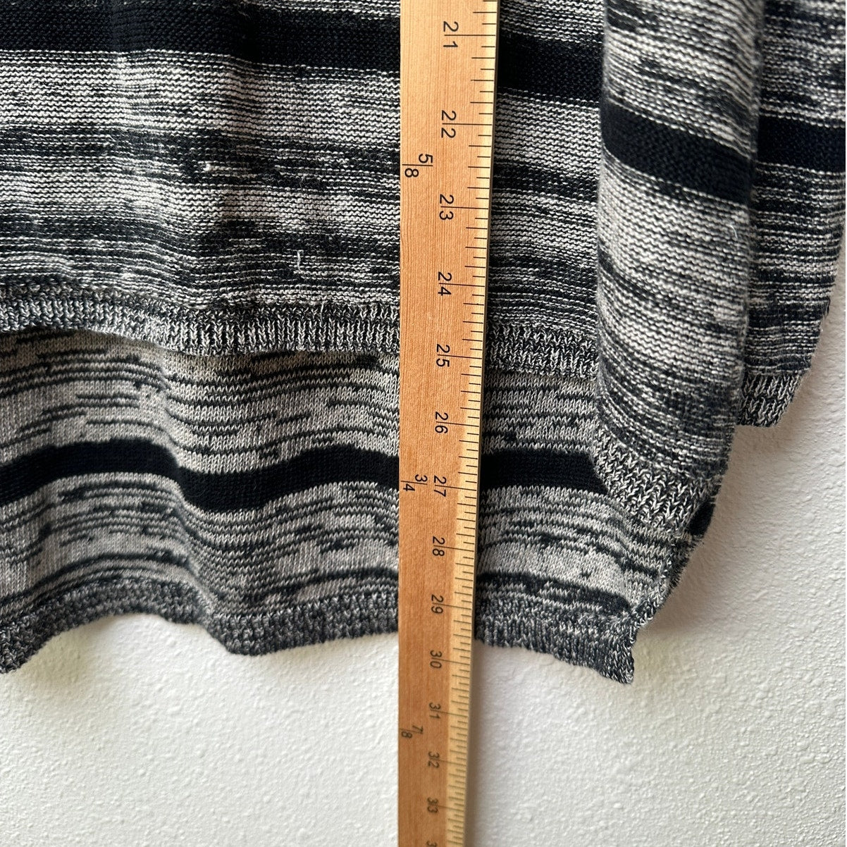 Eileen Fisher Organic Linen Striped Sweater L